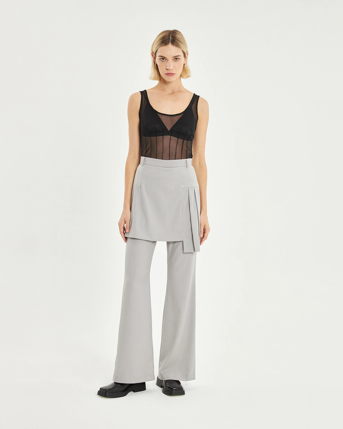 Брюки - клёш с юбкой