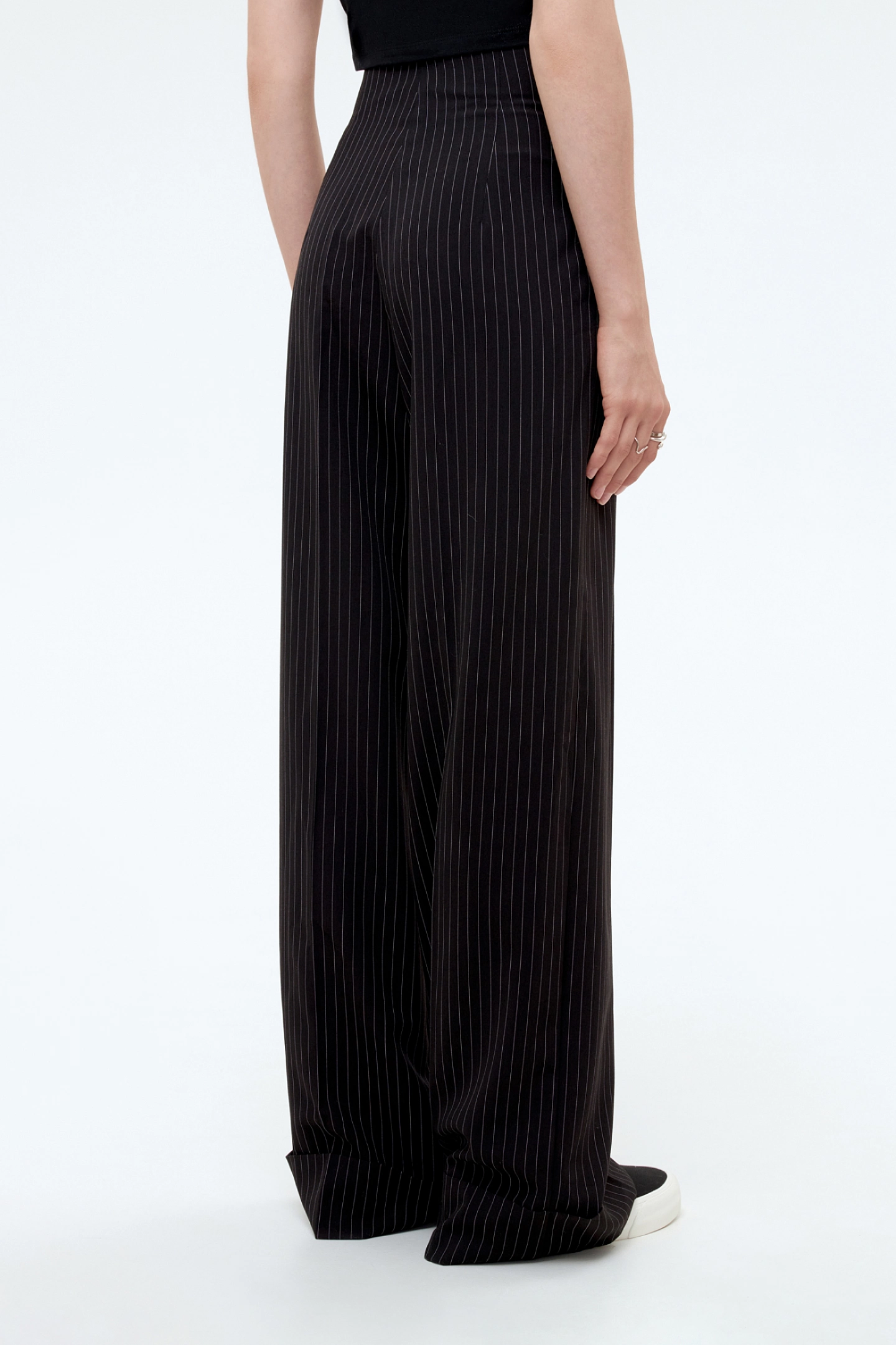 Жакет однобортный оверсайз и брюки прямые с завышенной талией