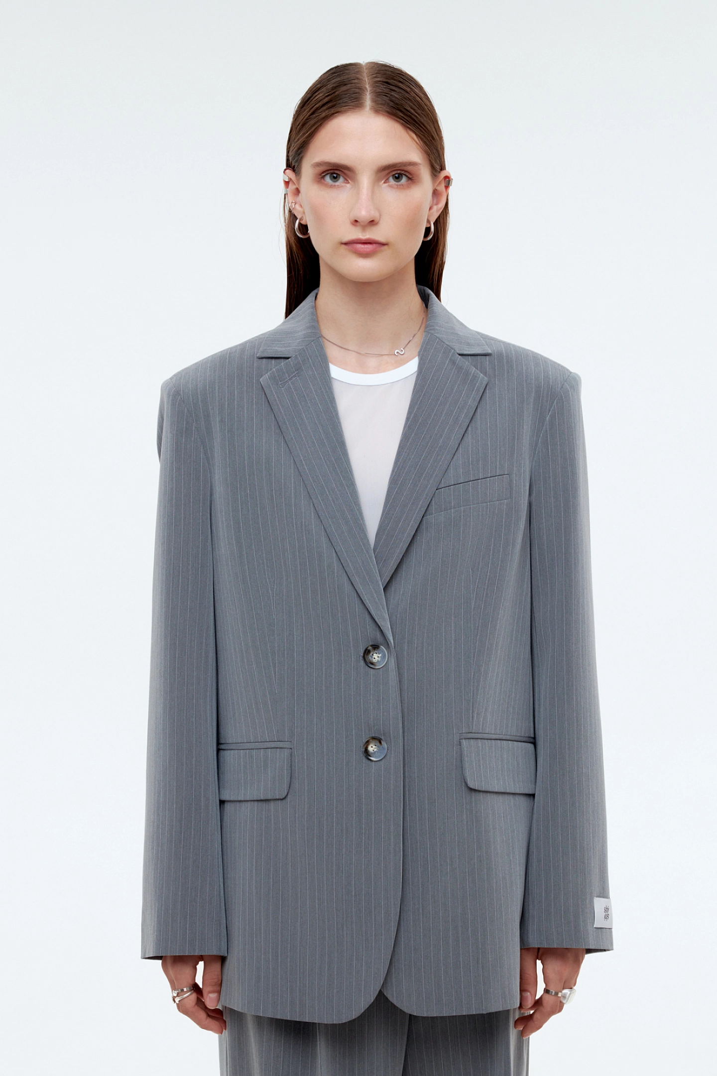 Жакет однобортный оверсайз