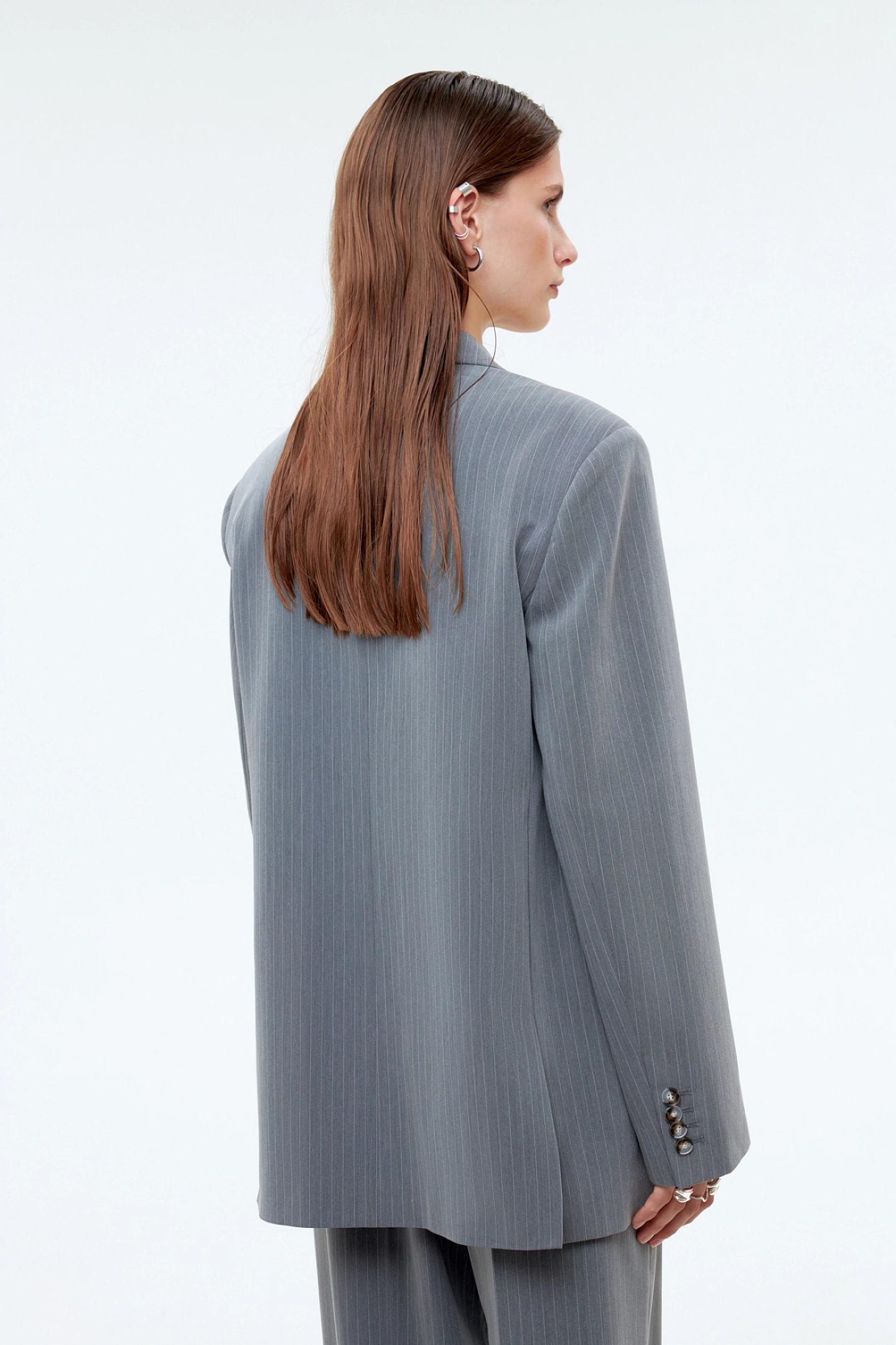 Жакет однобортный оверсайз