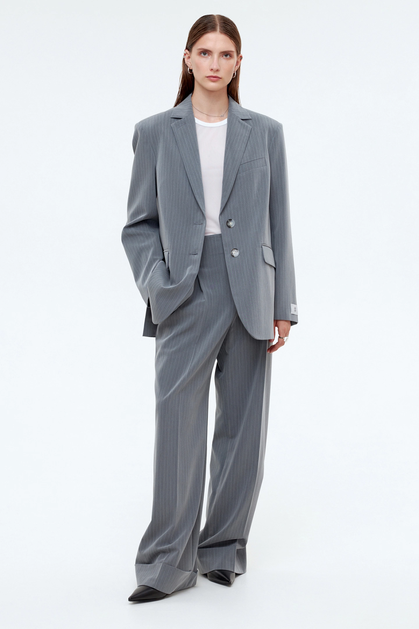 Жакет однобортный оверсайз