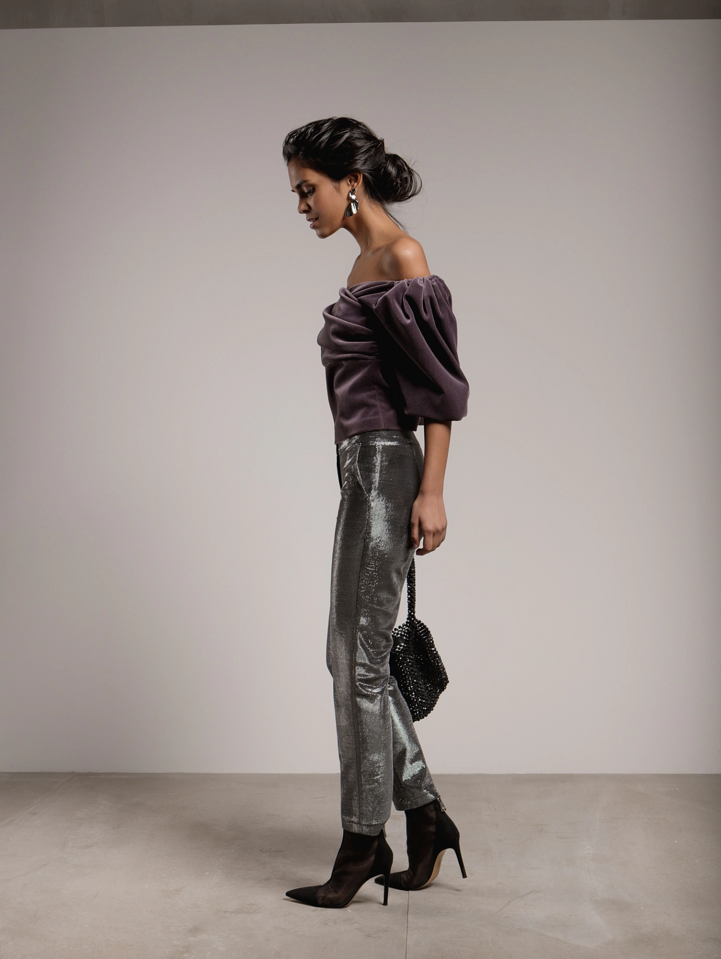 Брюки узкие укороченные