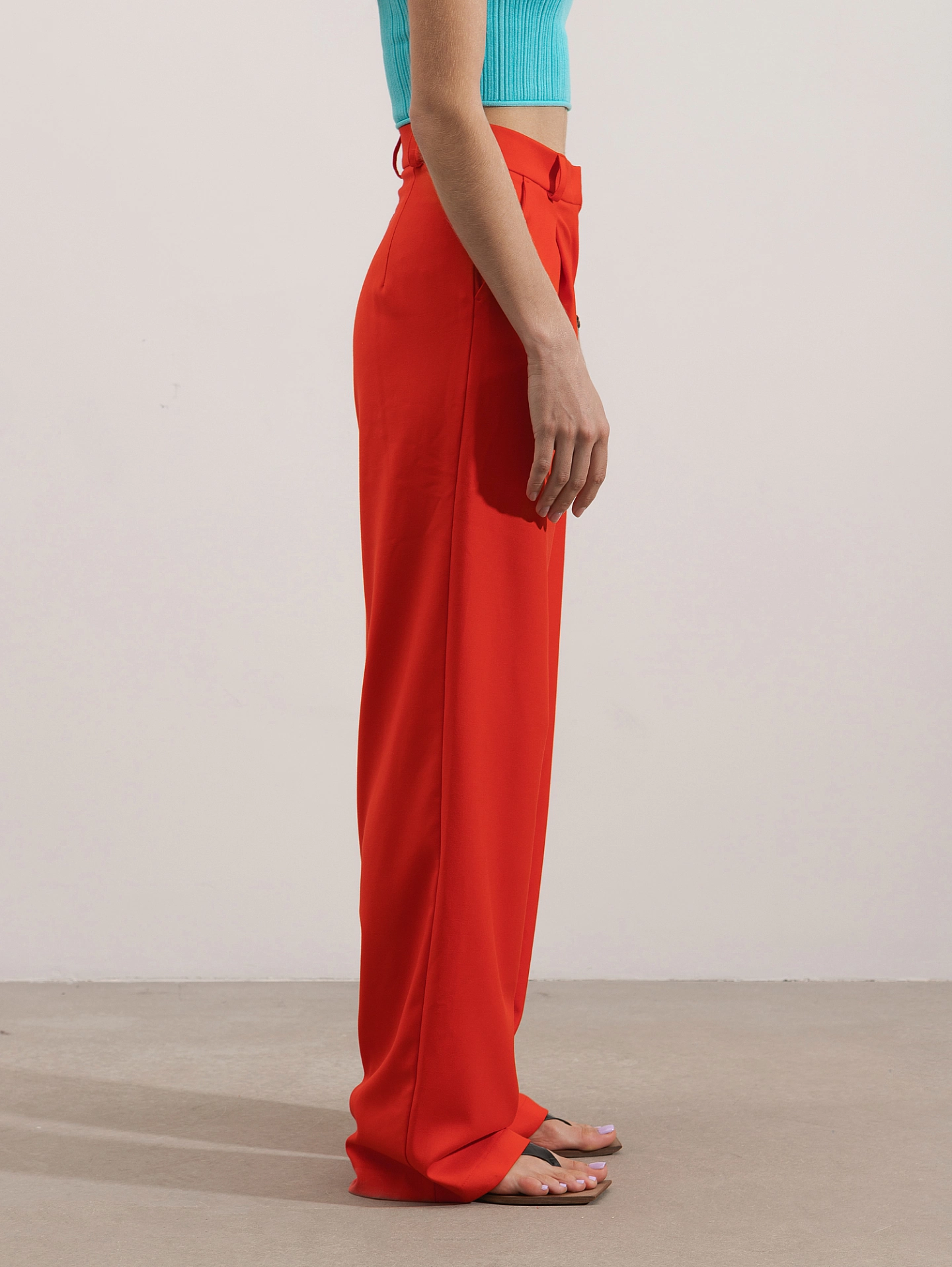 Жакет двубортный с воротником шаль и брюки - трубы