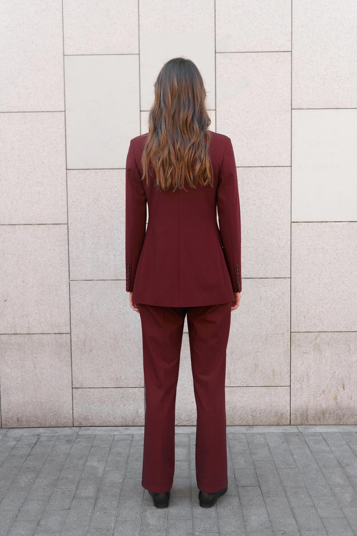 Жакет двубортный с воротником шаль