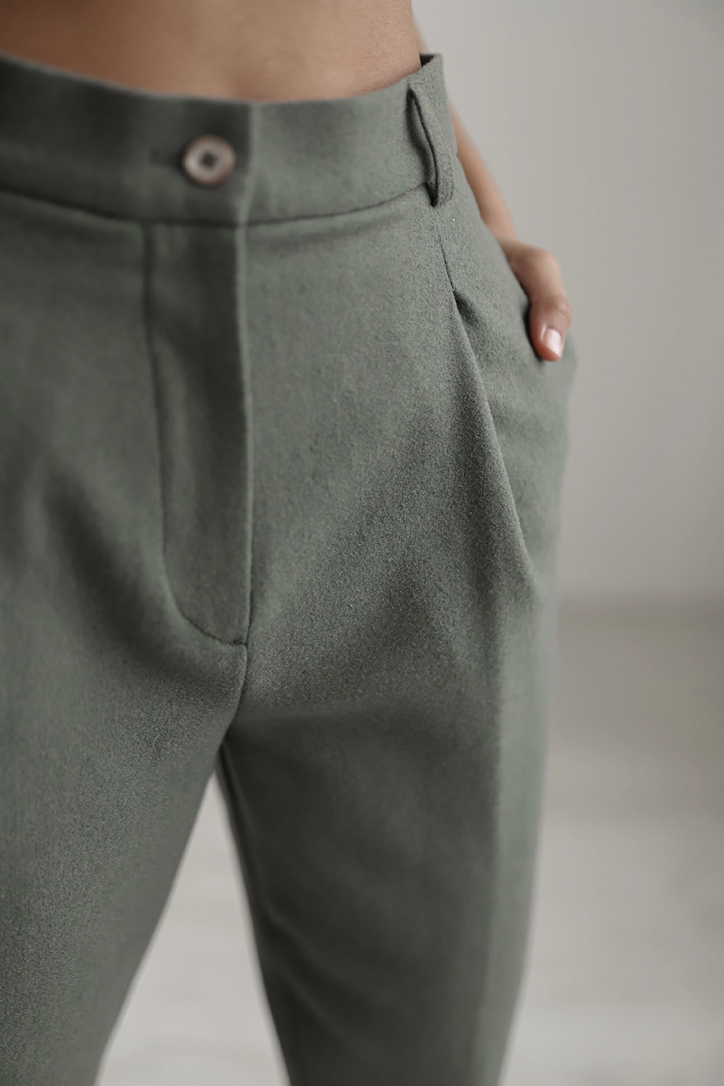 Жакет пальто и брюки с защипами