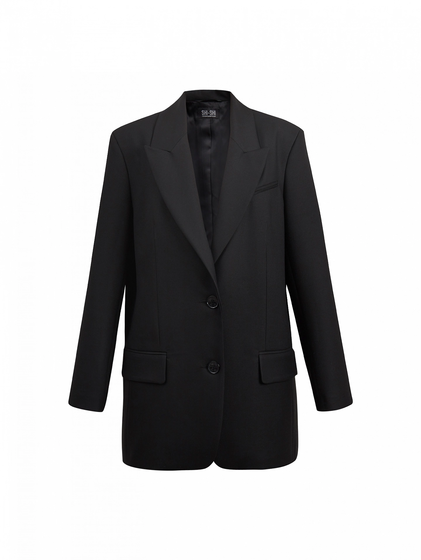 Жакет однобортный свободной формы и брюки - трубы