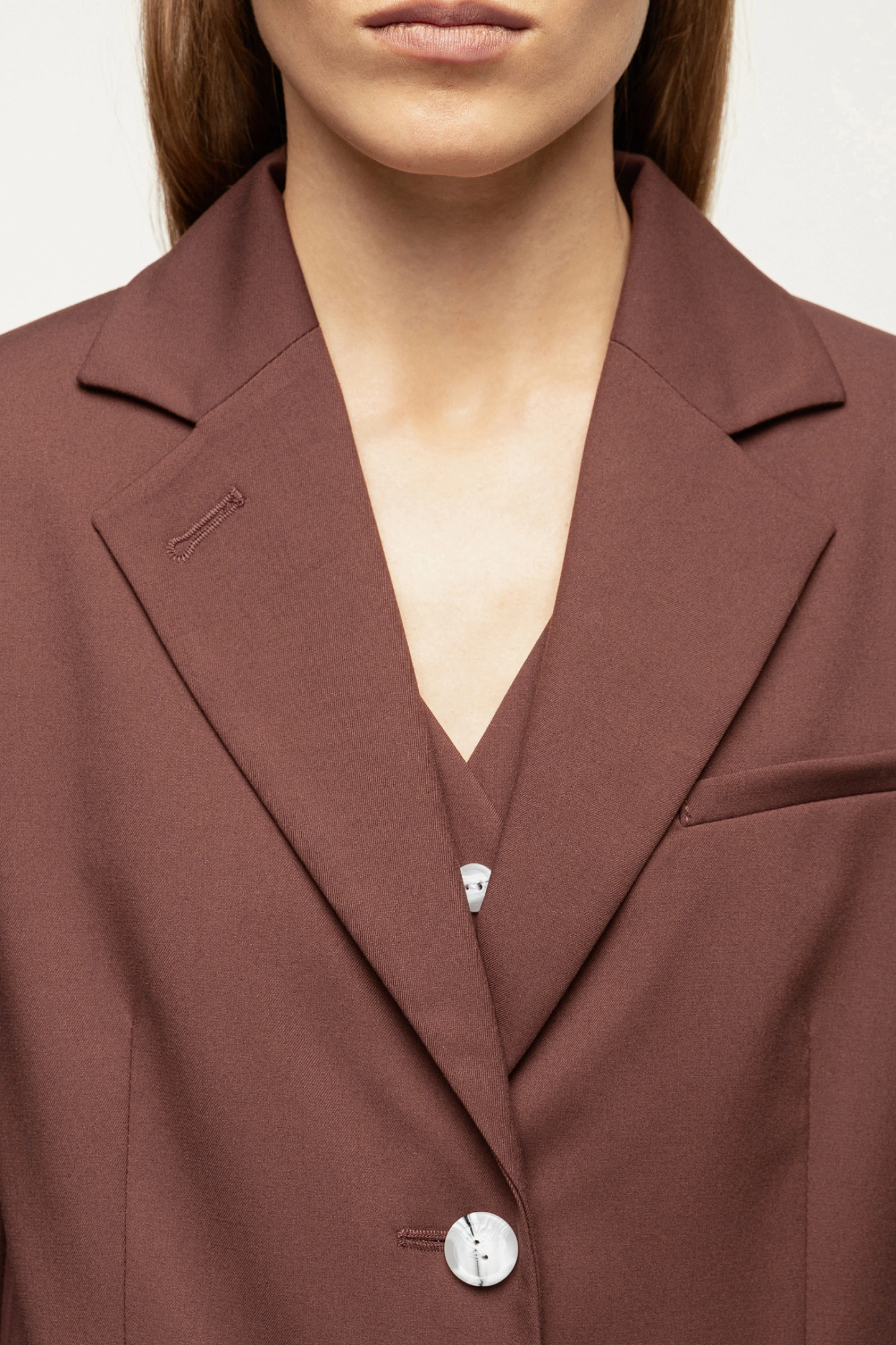 Жакет оверсайз на 3 пуговицах и брюки - трубы