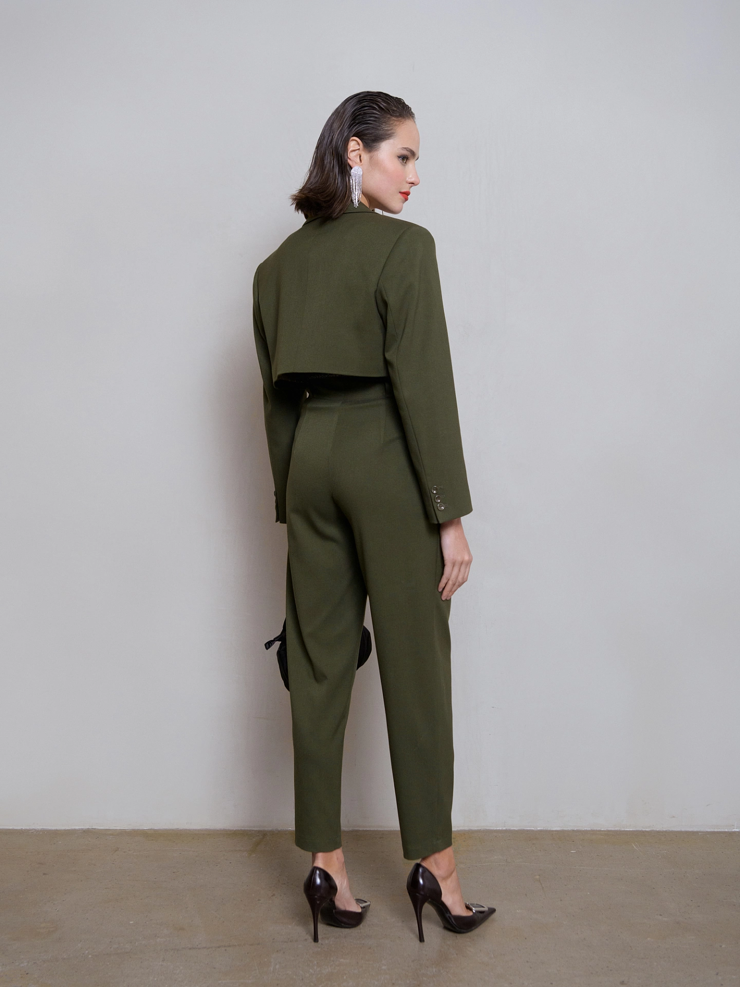 Жакет оверсайз укороченный