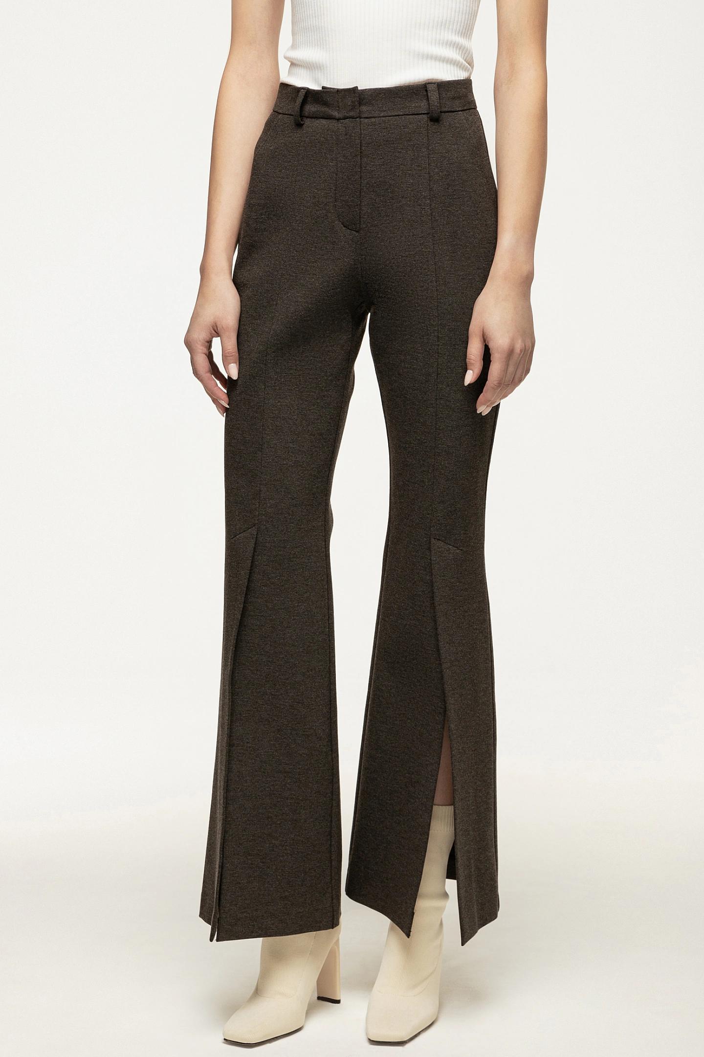 Брюки клёш со шлицами