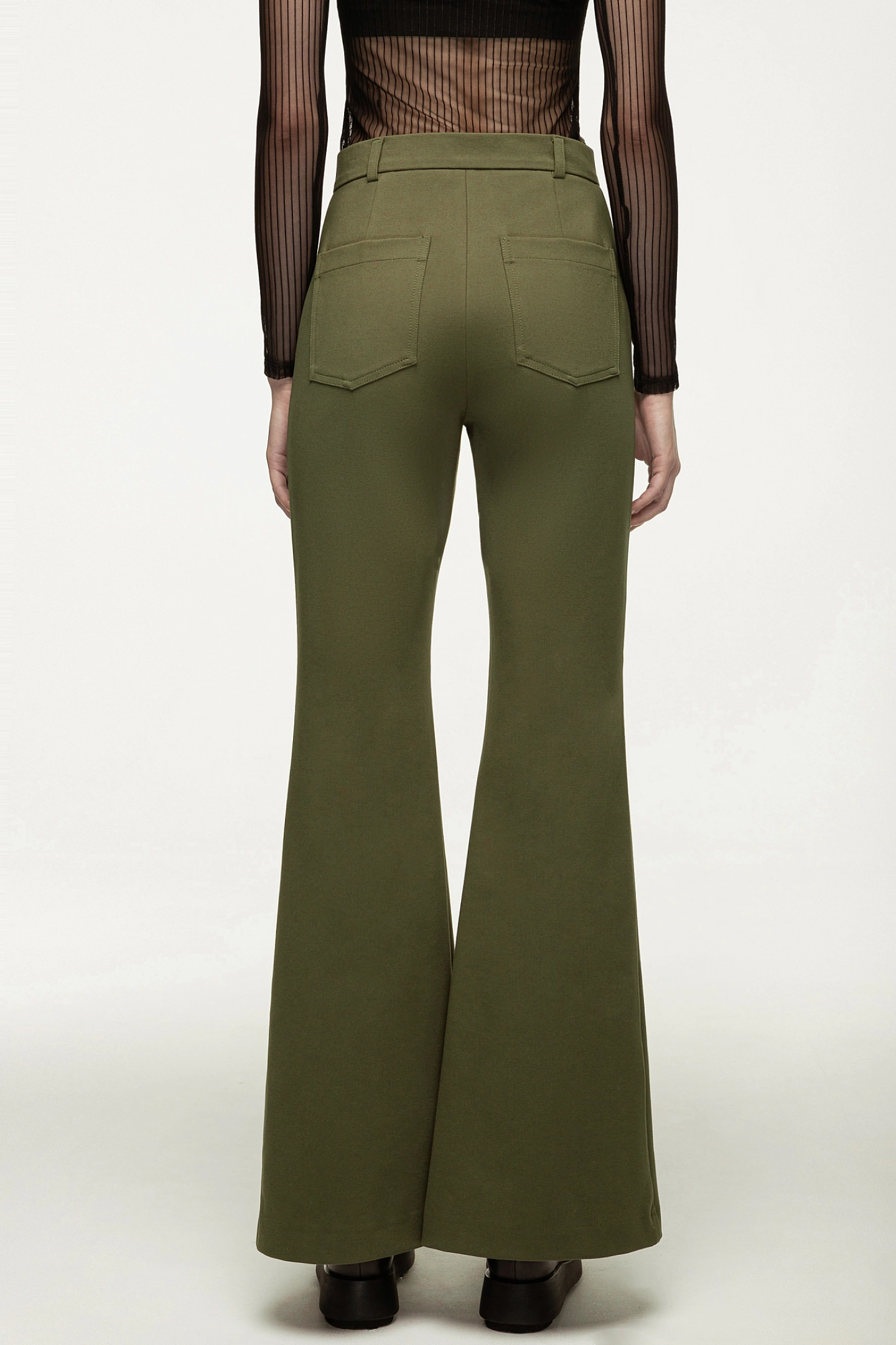 Брюки клёш со шлицами