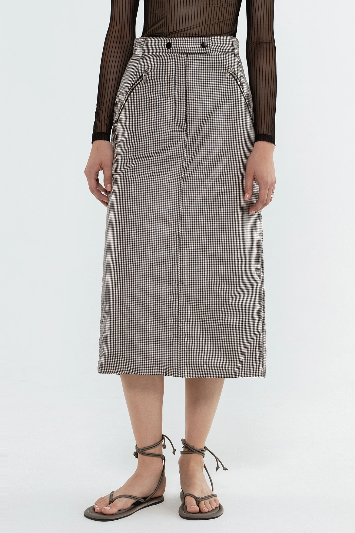 Куртка - авиатор и юбка прямая утеплённая