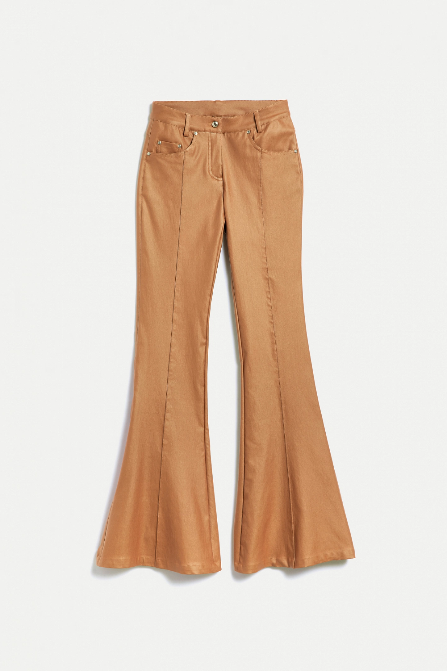 Брюки клёш с рельефами