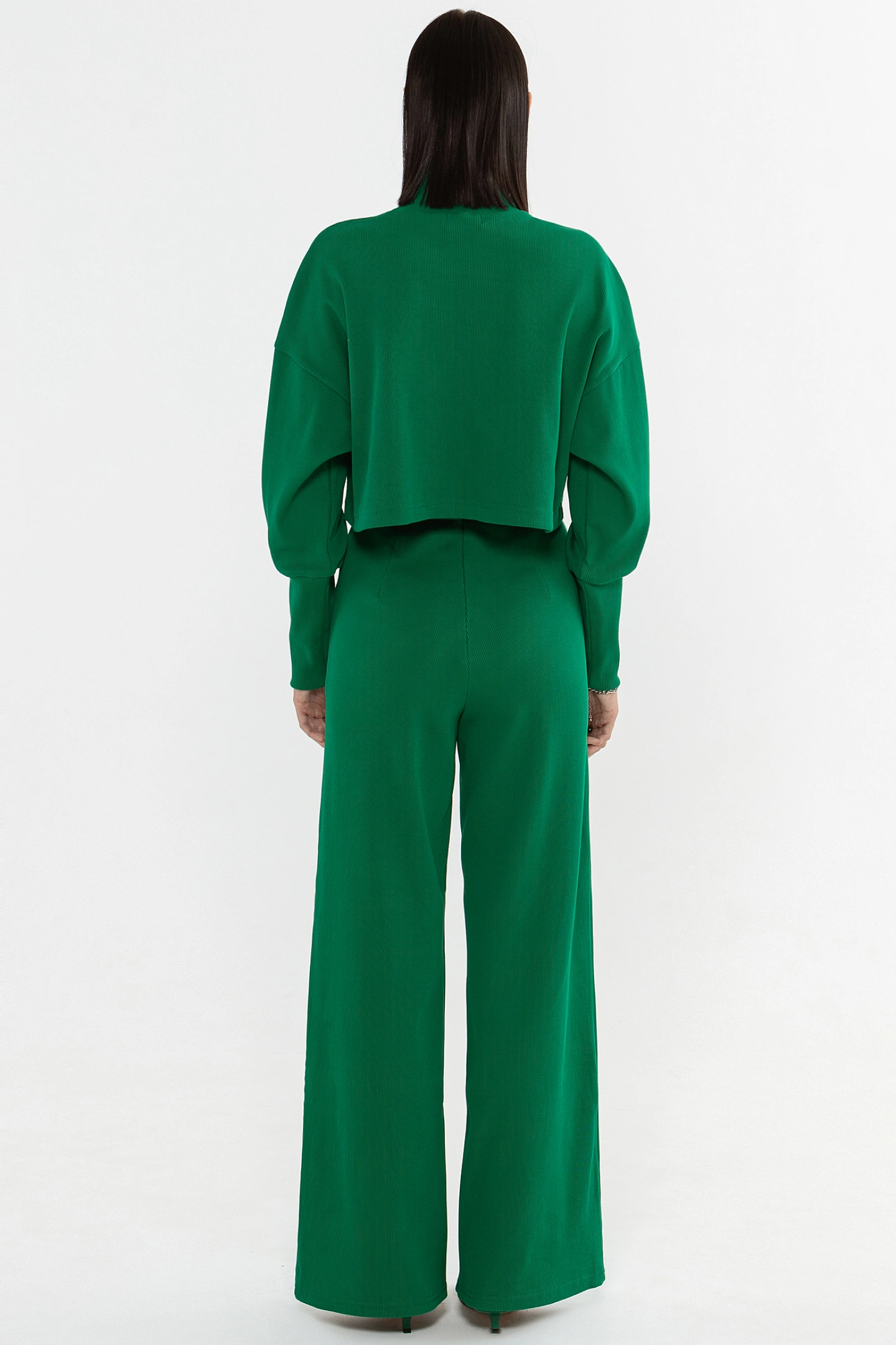 Брюки с застёжкой сзади кашкорсе