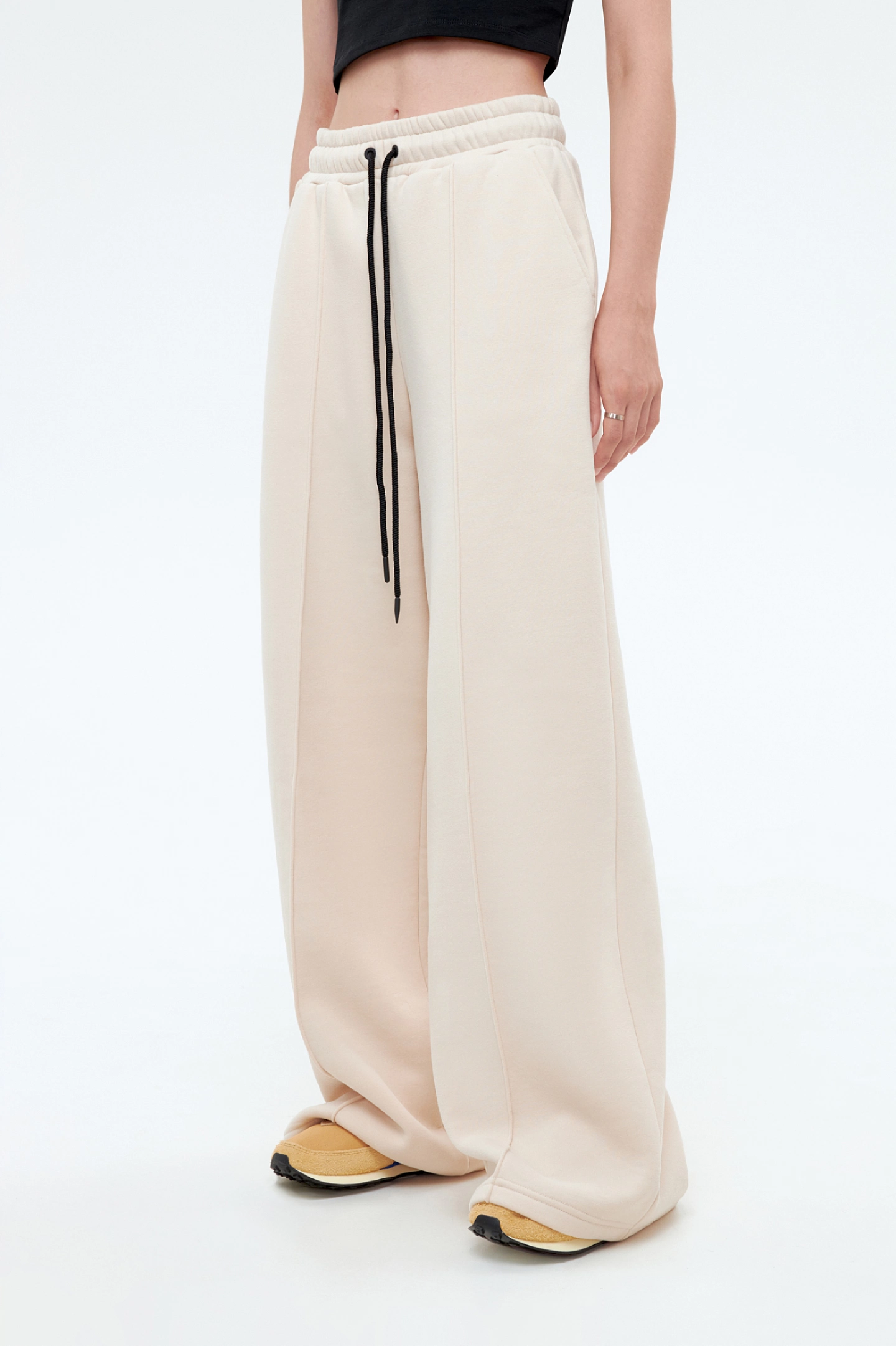 Wide jersey pants