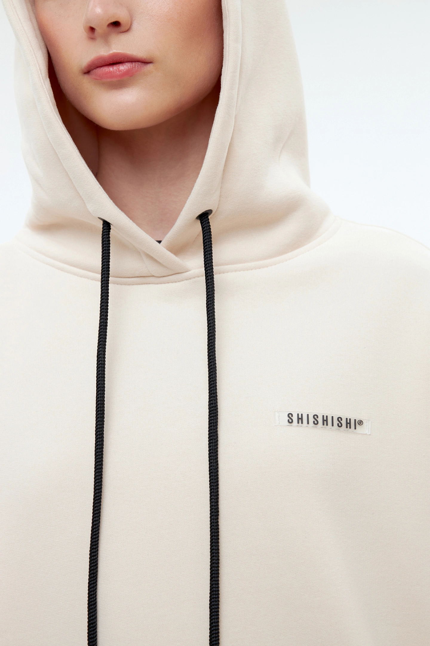 Худи объемный и брюки широкие из трикотажа