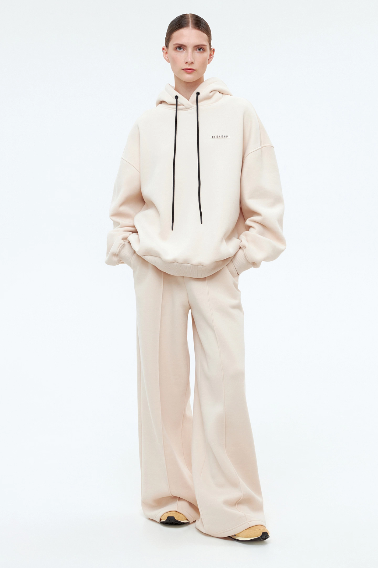 Wide jersey pants
