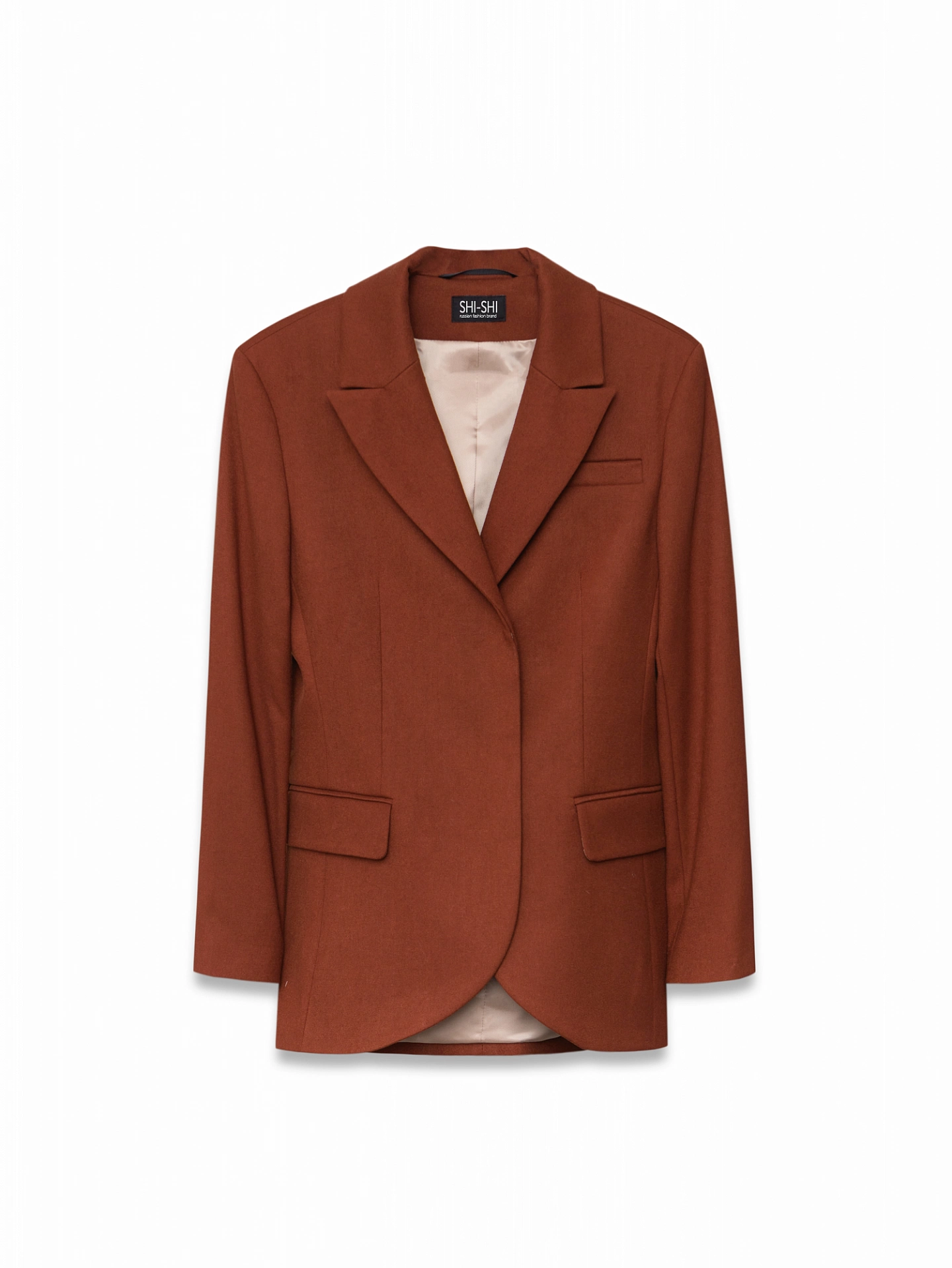 Жакет однобортный с широким поясом и брюки бананы с высокой посадкой