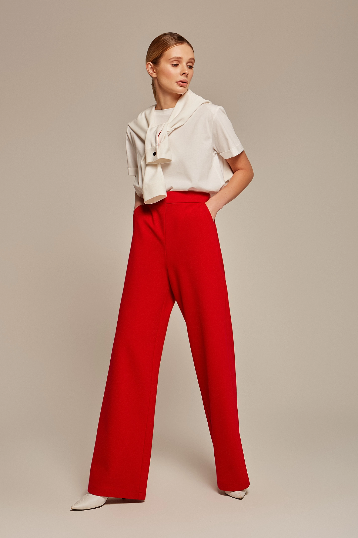 Брюки трубы джерси