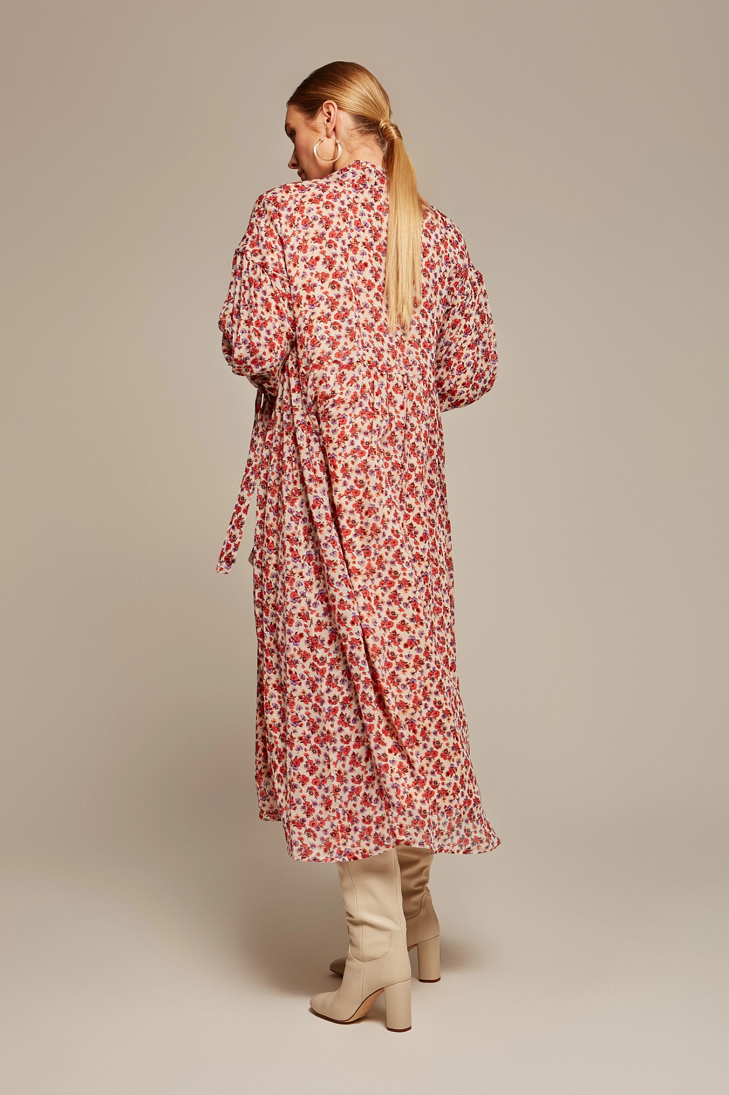 Платье летящее миди