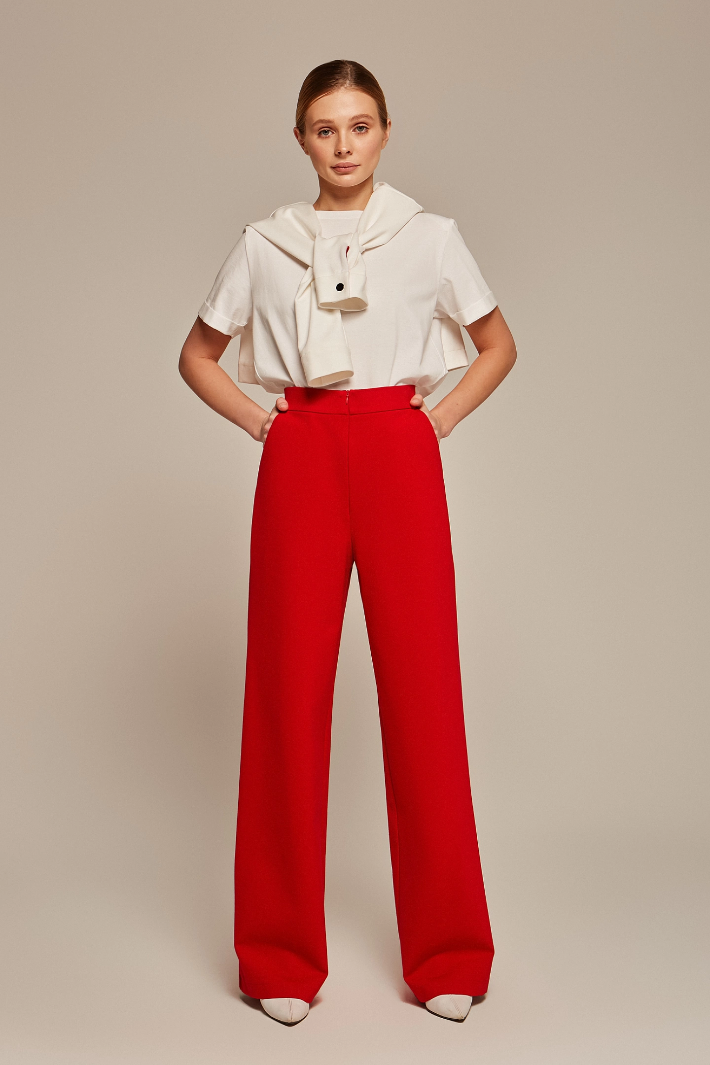 Брюки трубы джерси