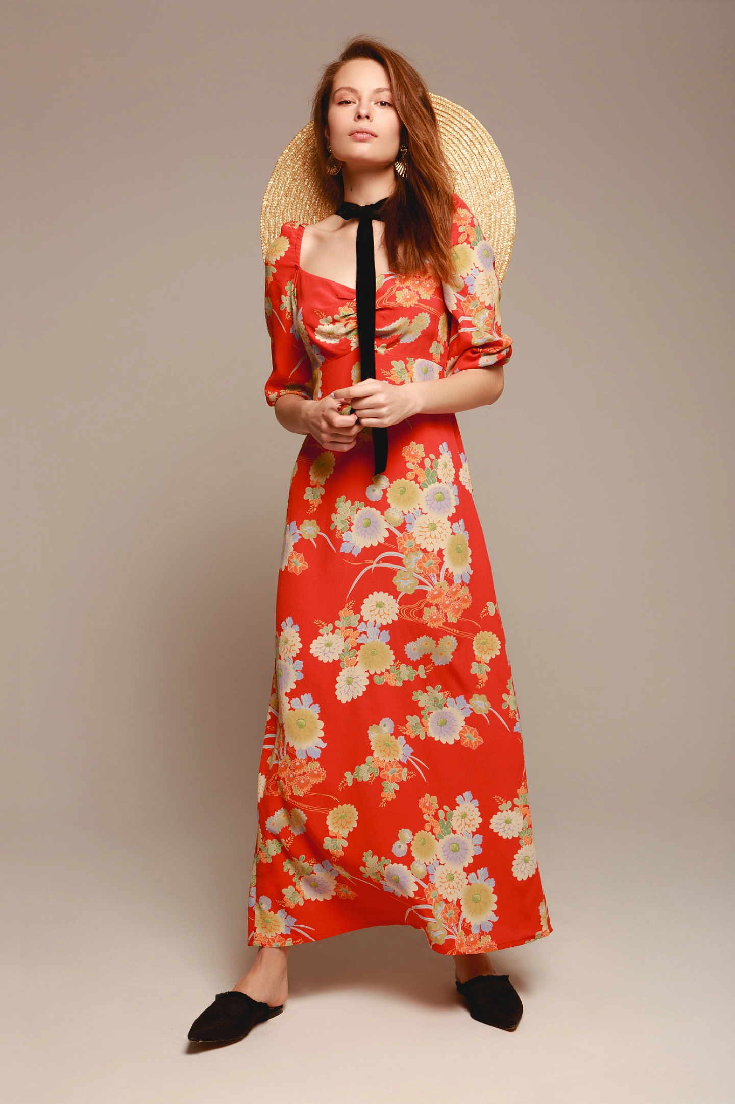 Платье с драпированным лифом