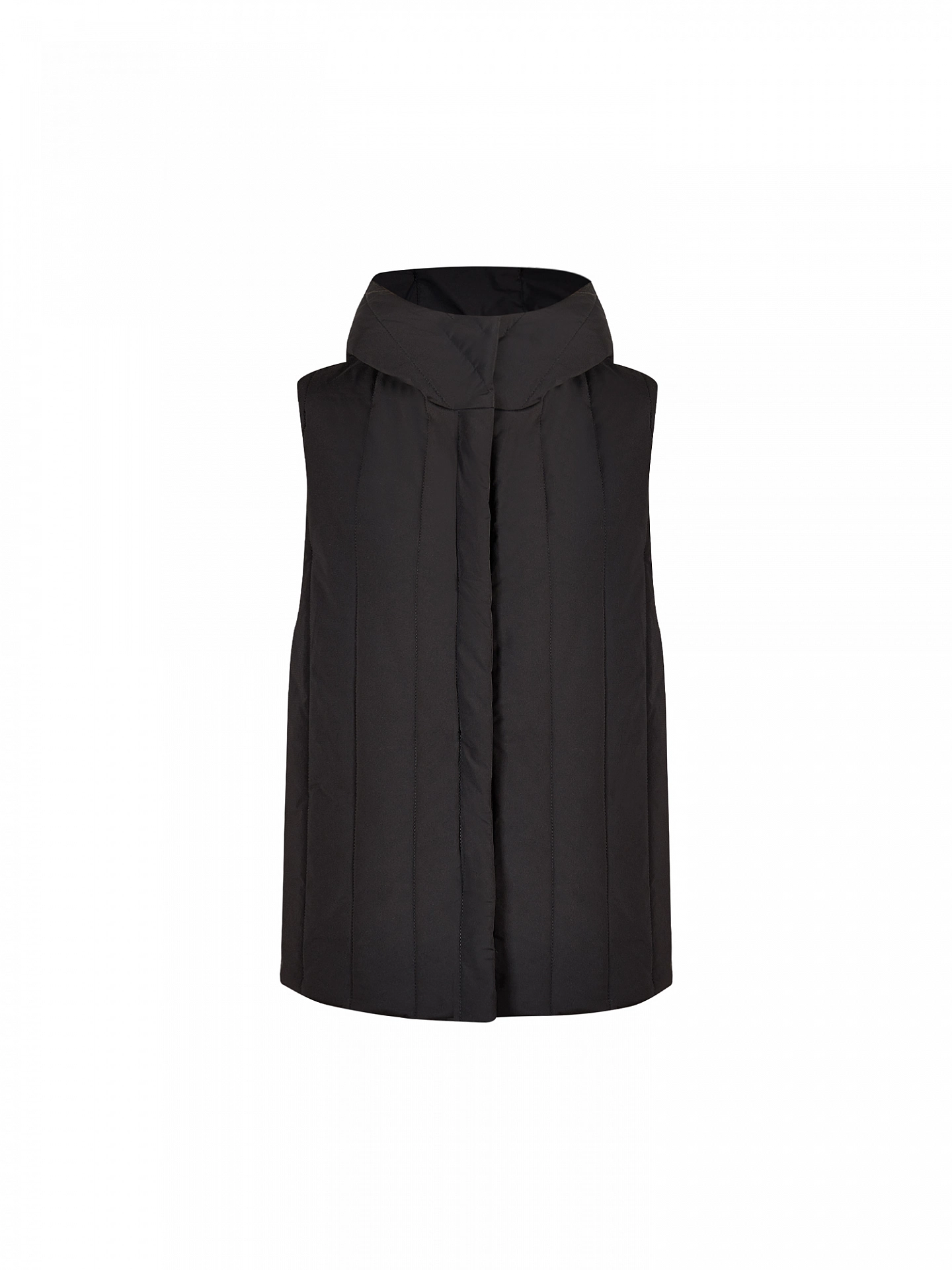 Жилет стёганый с капюшоном