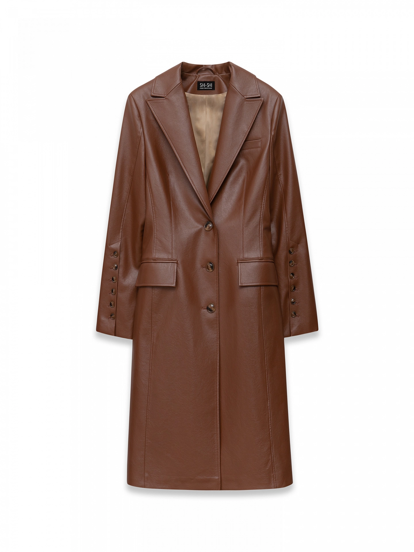 Жакет - тренч из эко-кожи