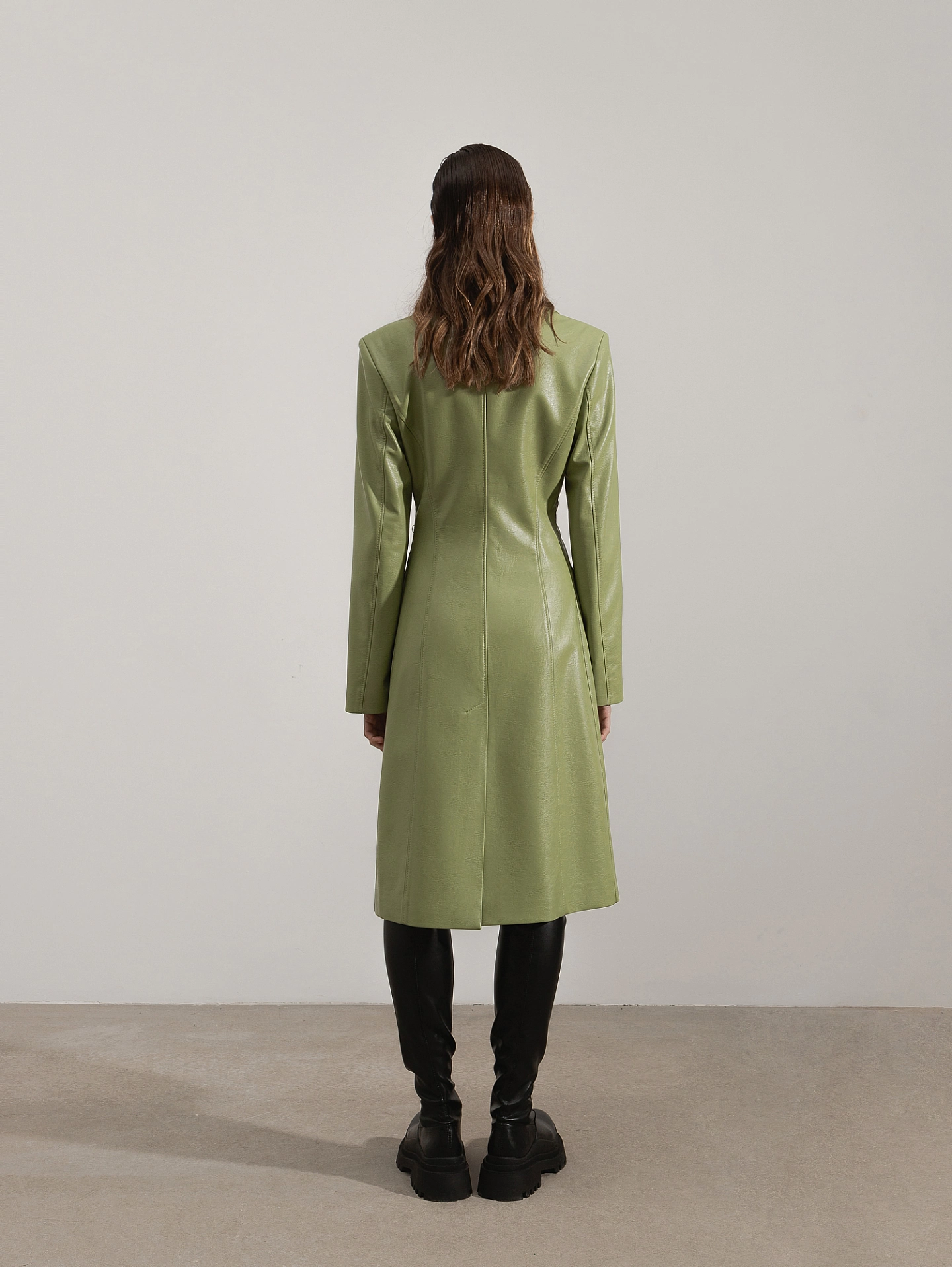 Жакет - тренч из эко-кожи