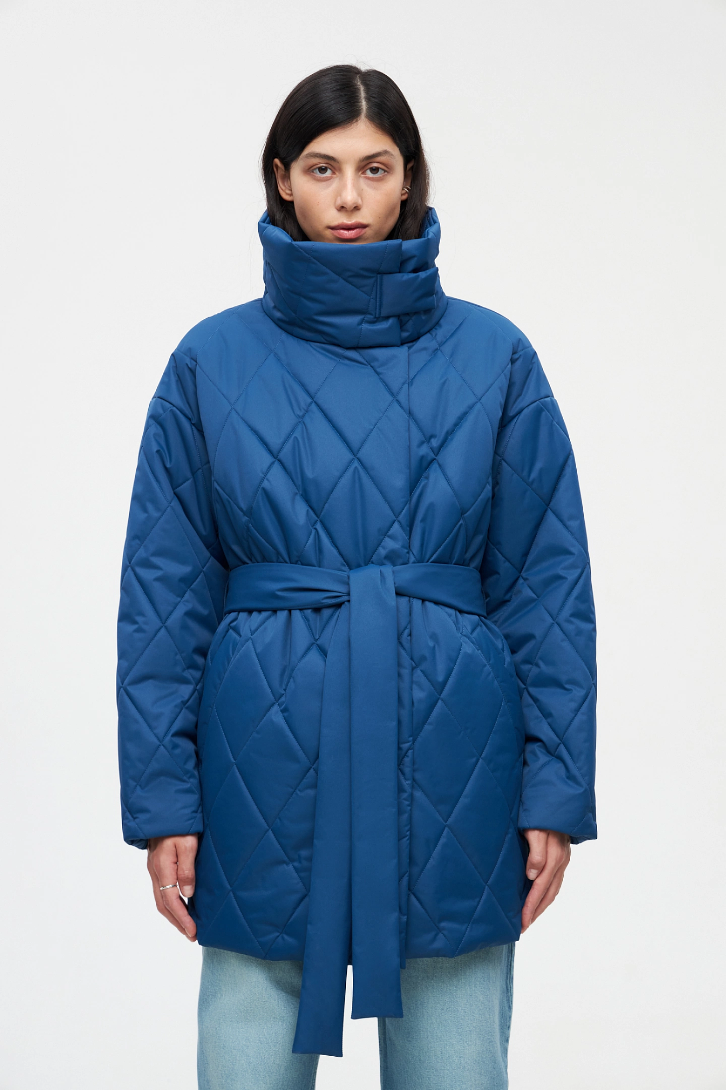 Куртка стеганая со стойкой