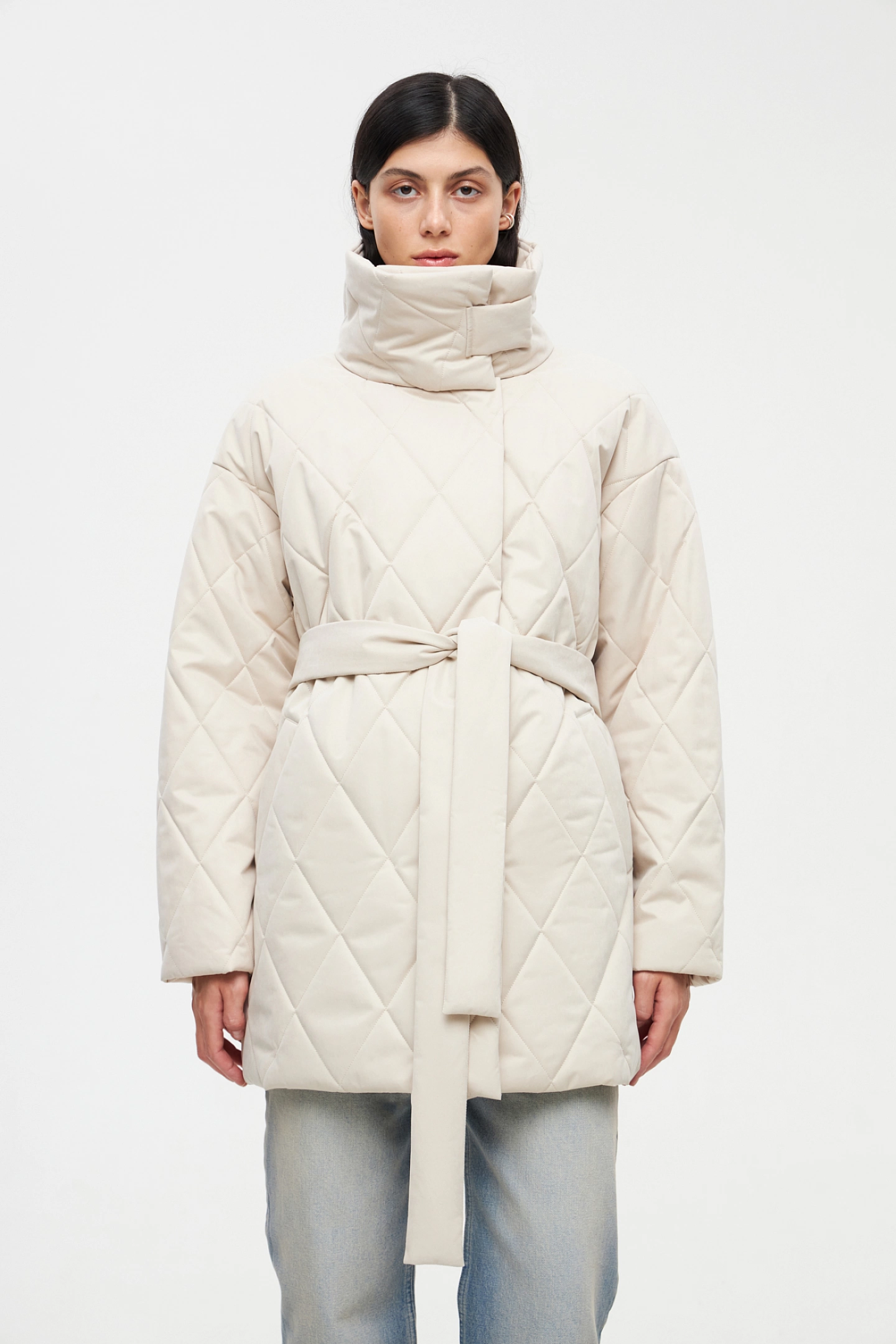 Куртка стеганая со стойкой