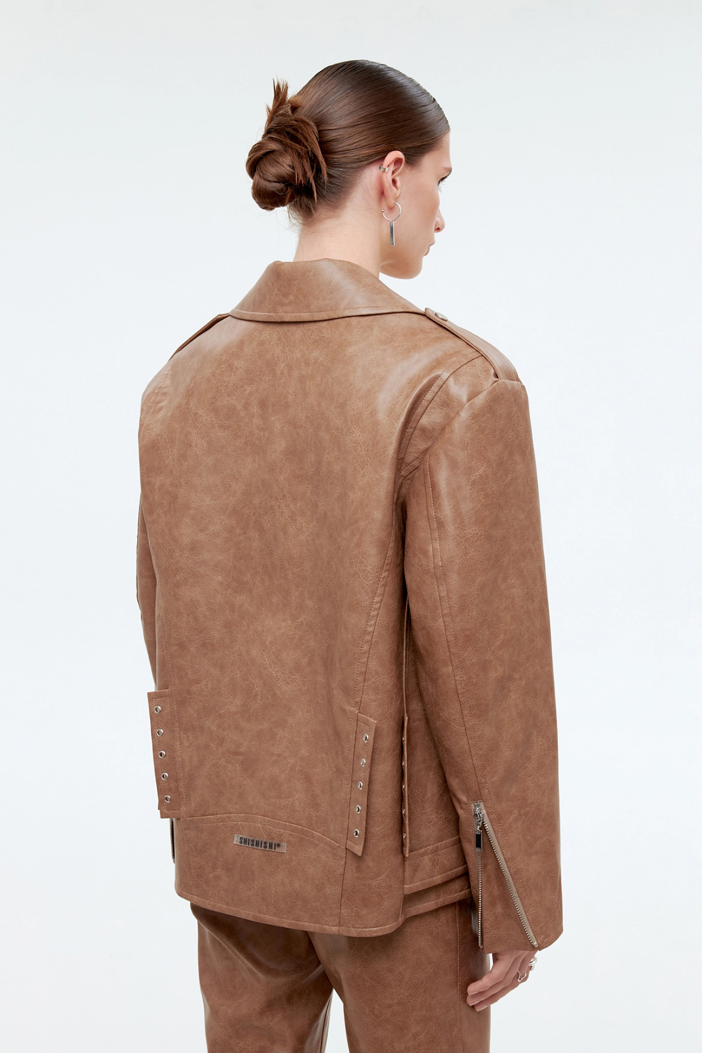 Eco-leather jacket