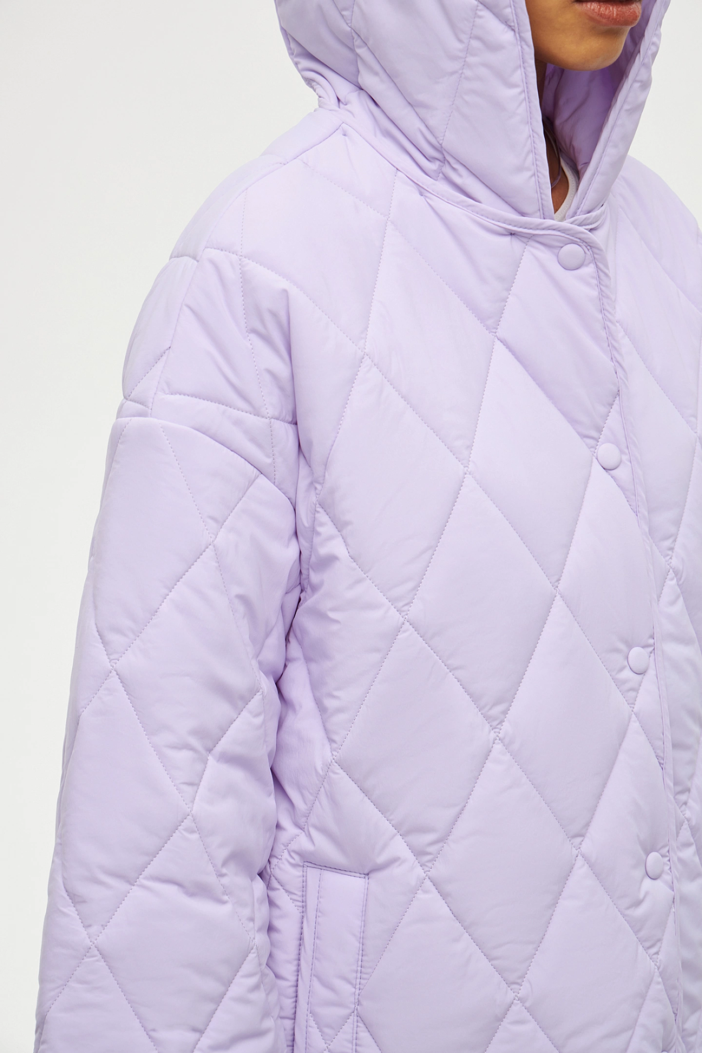 Quilted hooded jacket