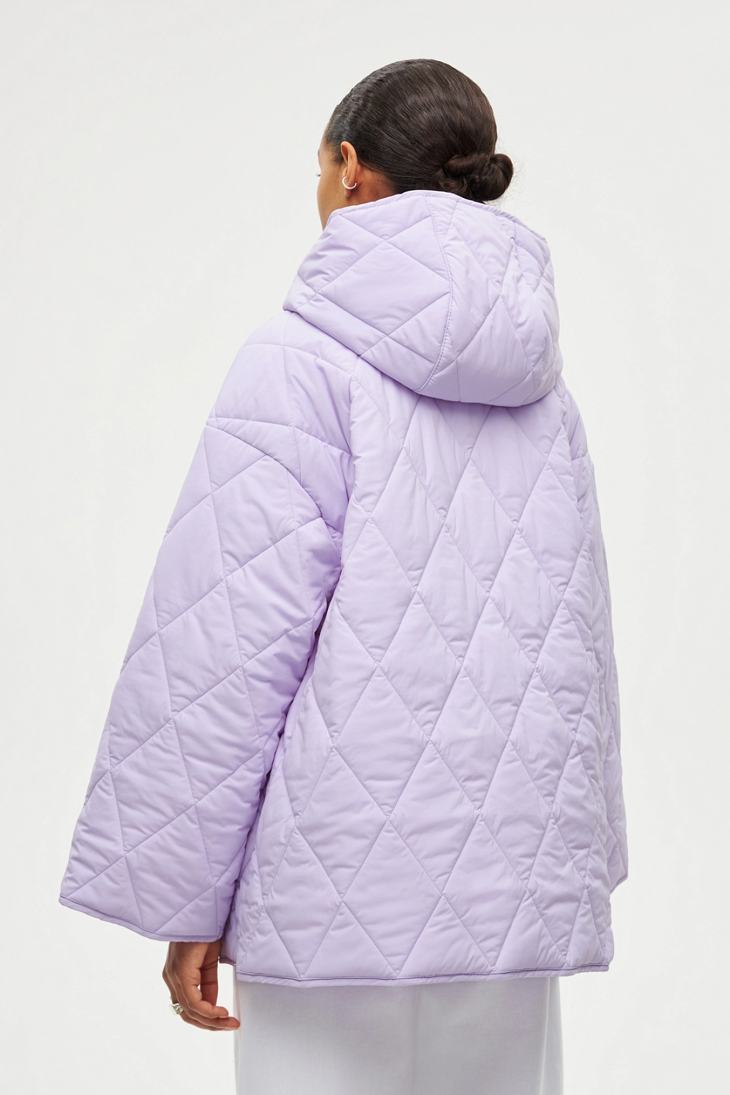 Quilted hooded jacket