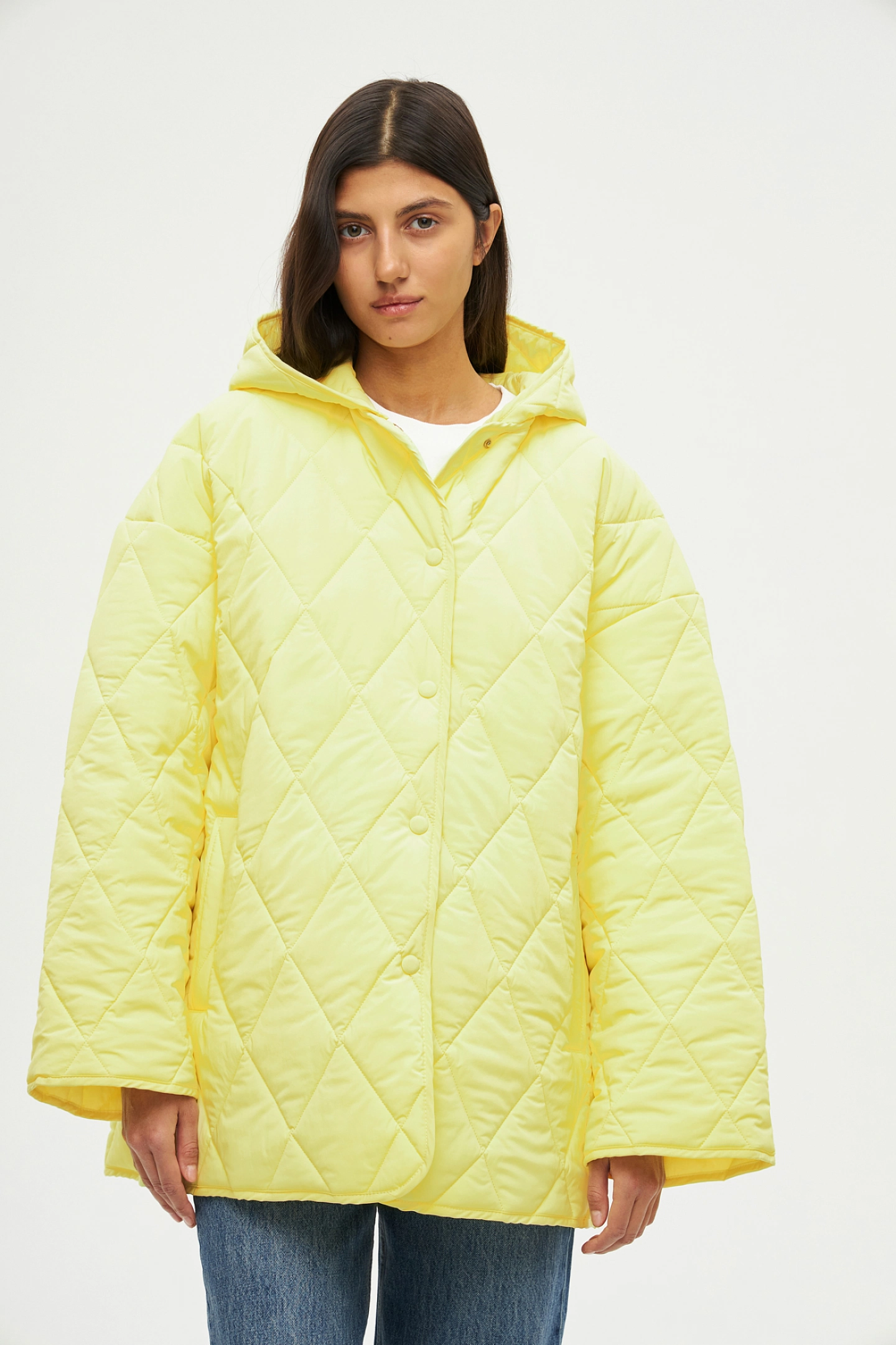 Quilted hooded jacket