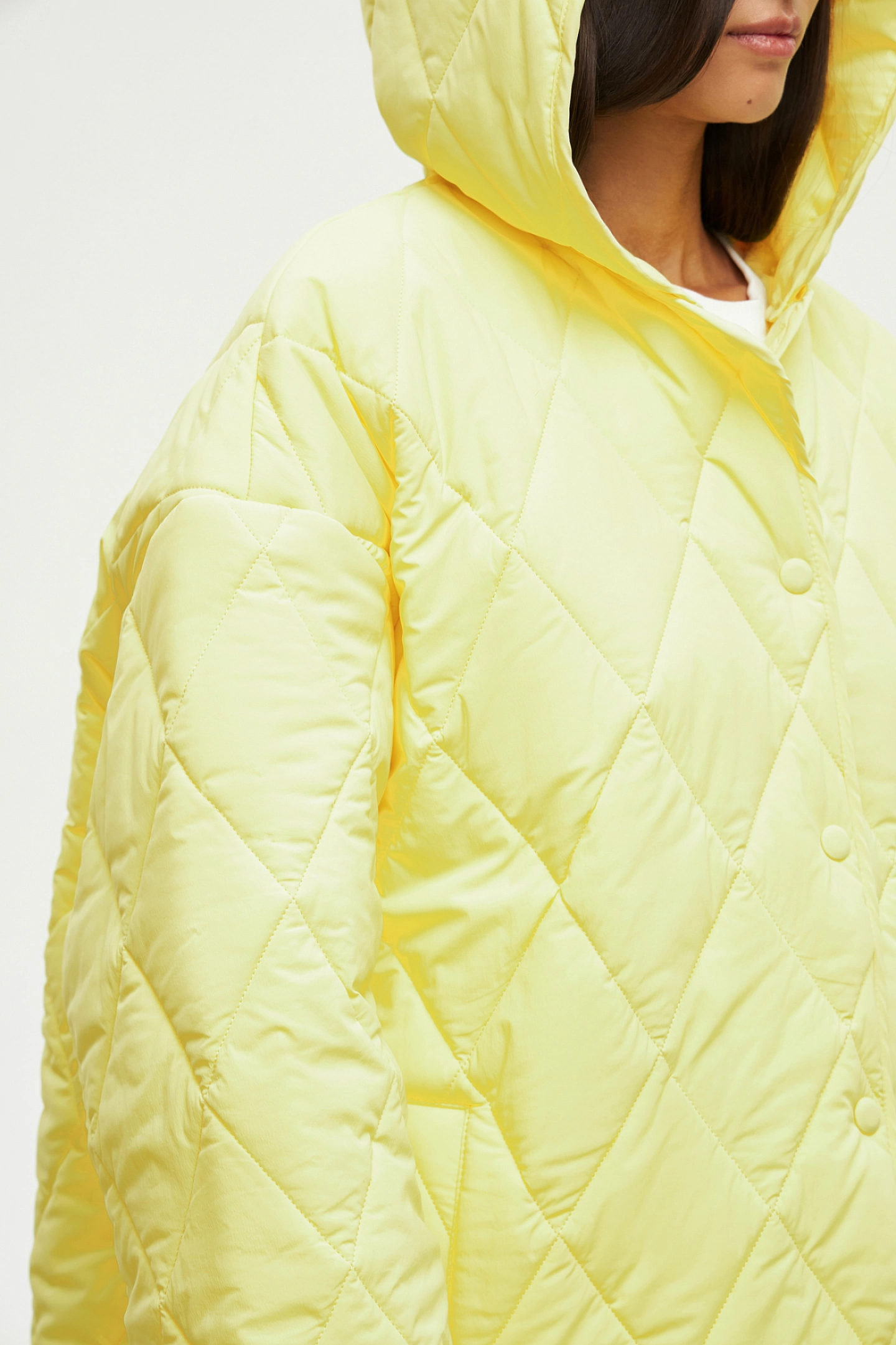 Quilted hooded jacket