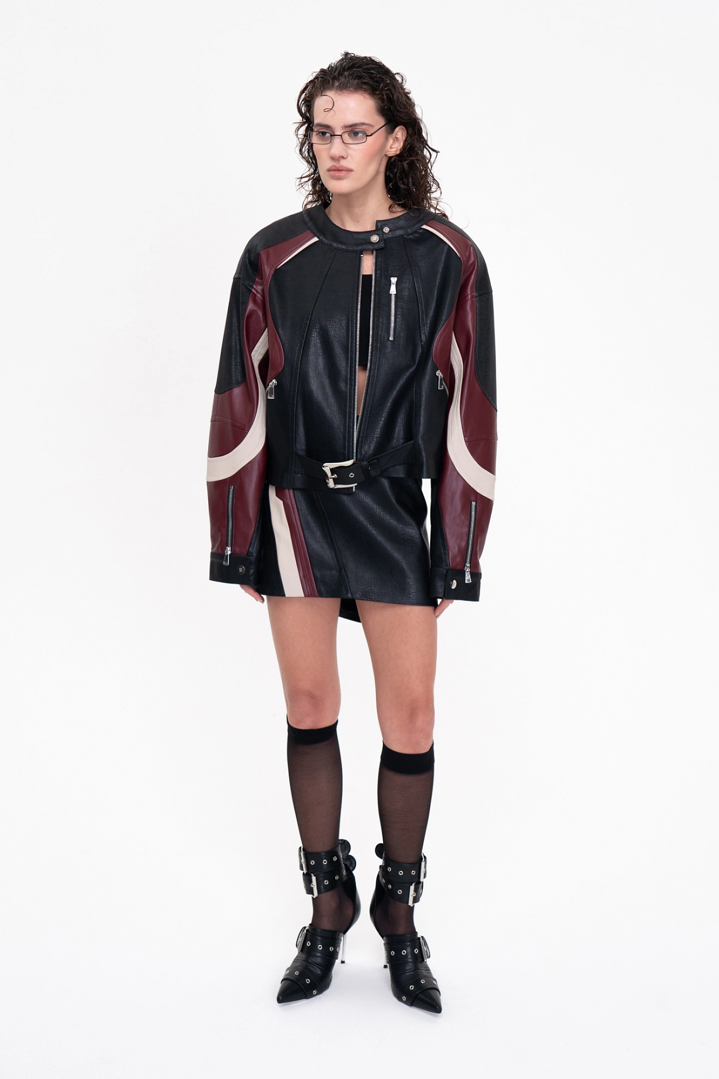 Bike jacket made of eco-leather