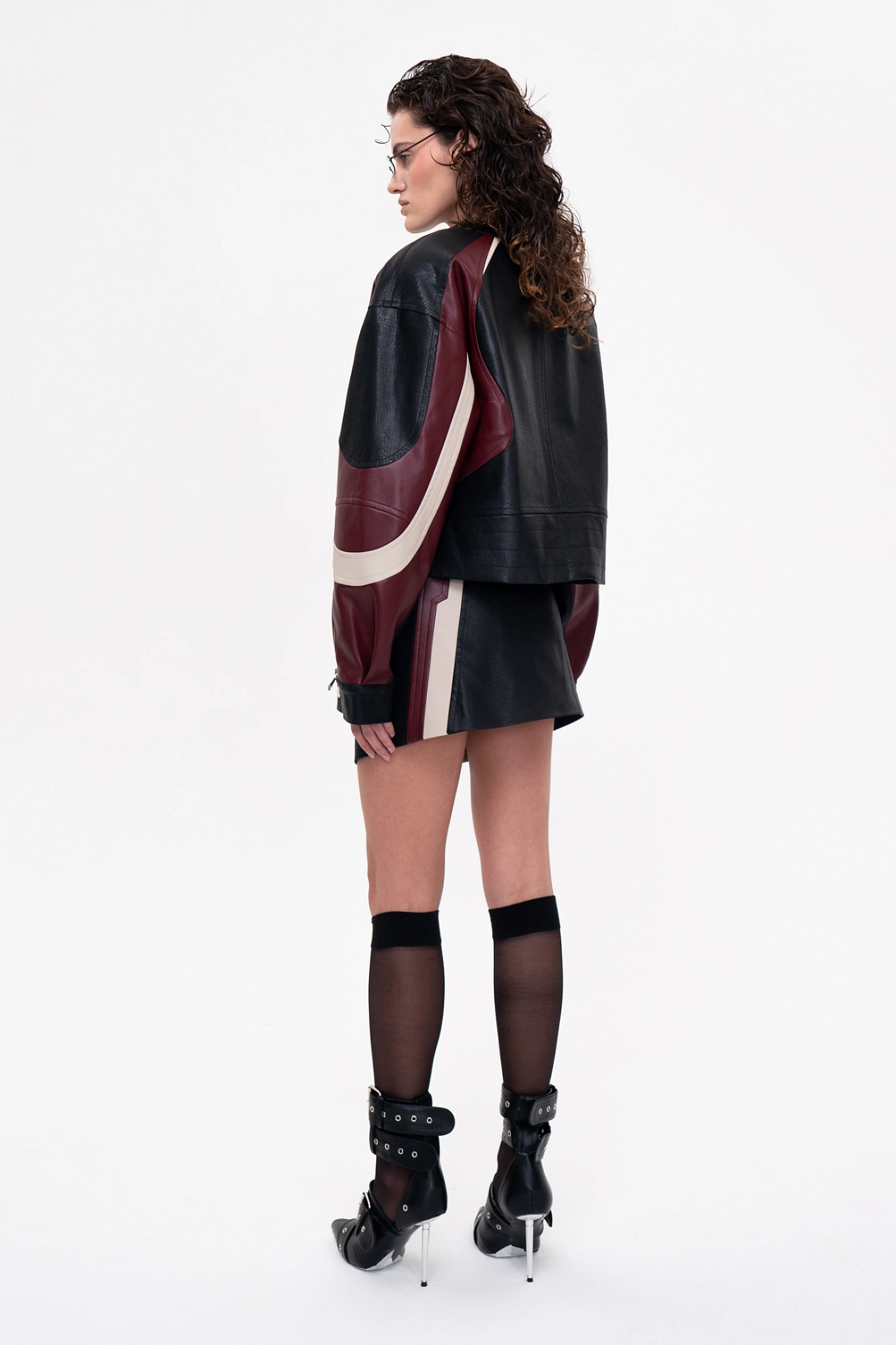 Bike jacket made of eco-leather
