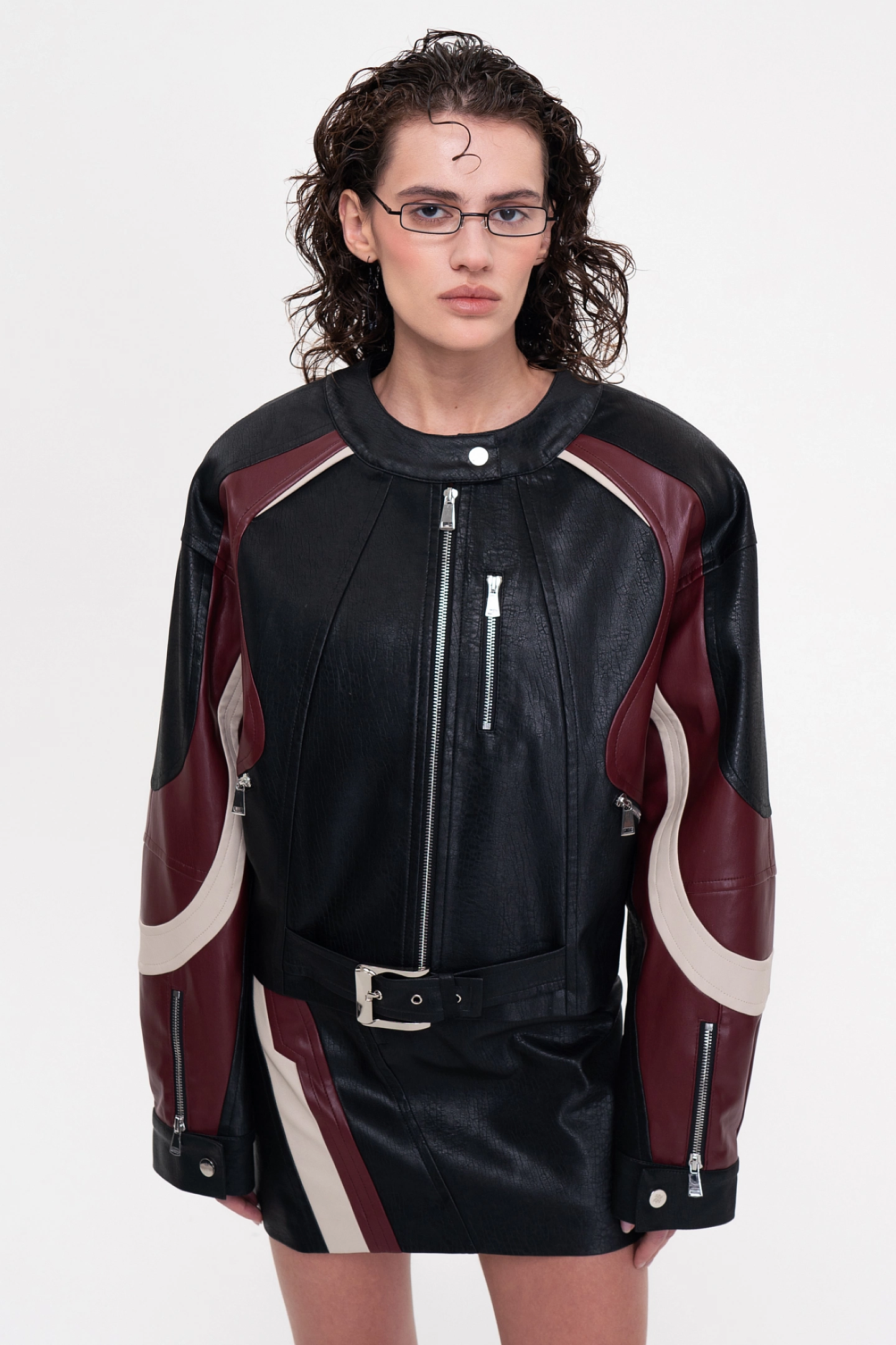 Bike jacket made of eco-leather