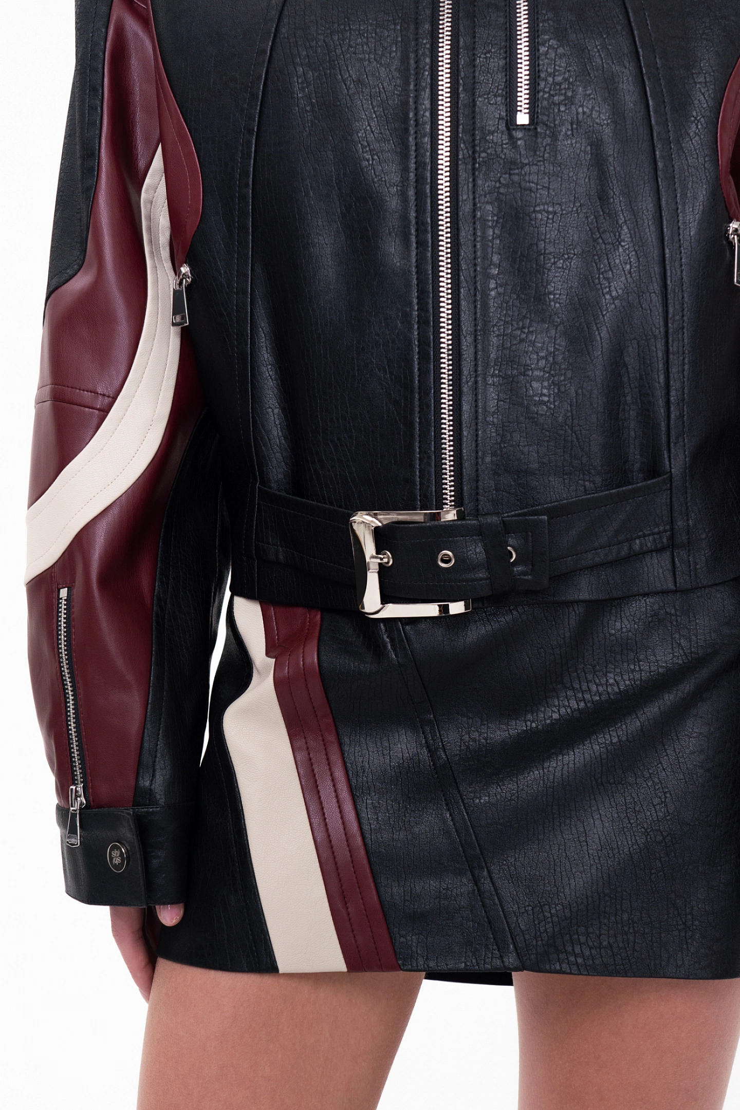 Bike jacket made of eco-leather
