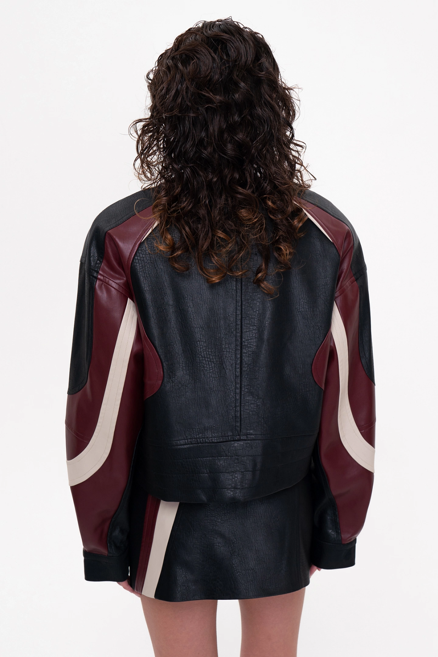 Bike jacket made of eco-leather