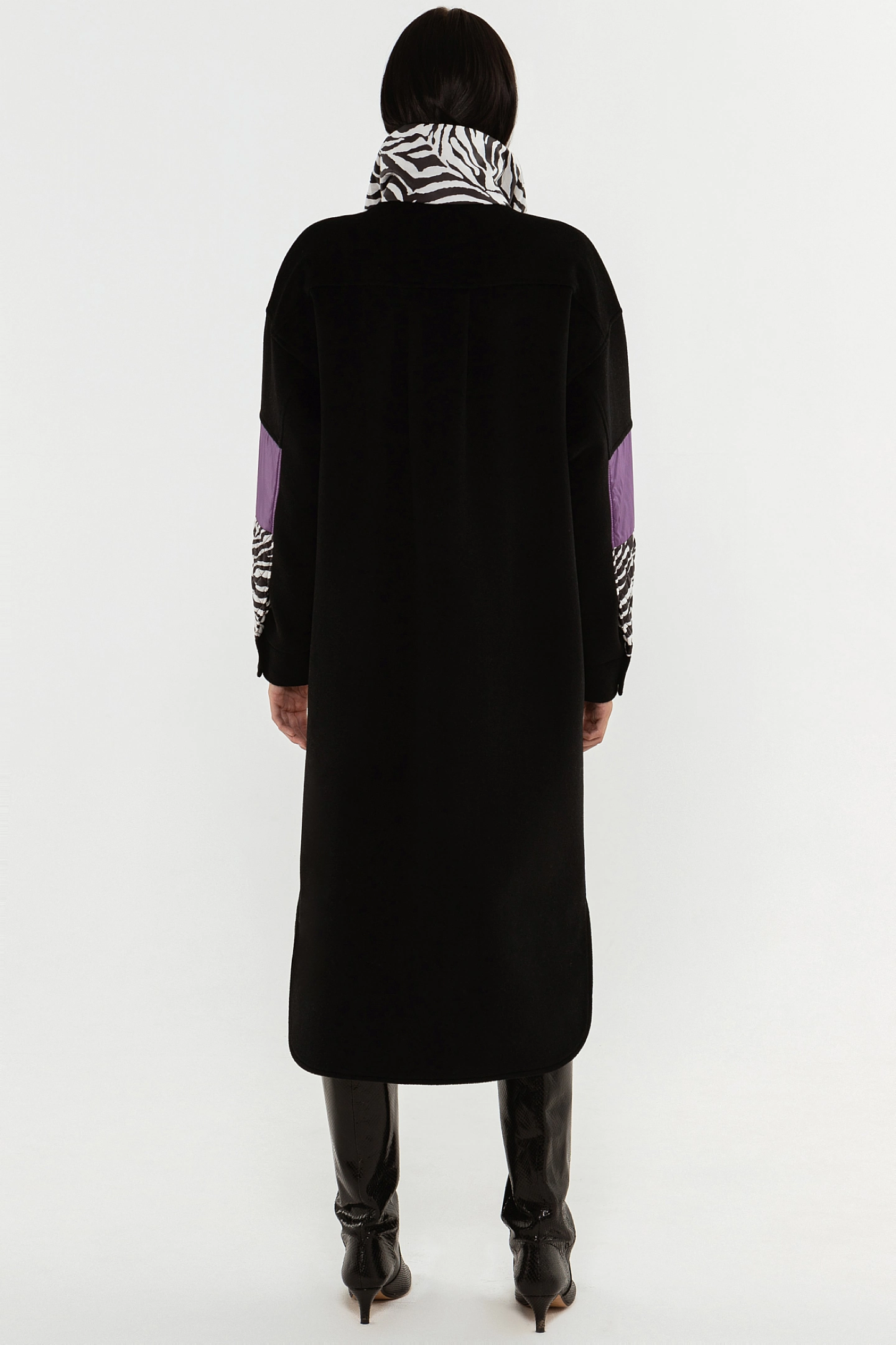 Пальто - рубашка с отделкой