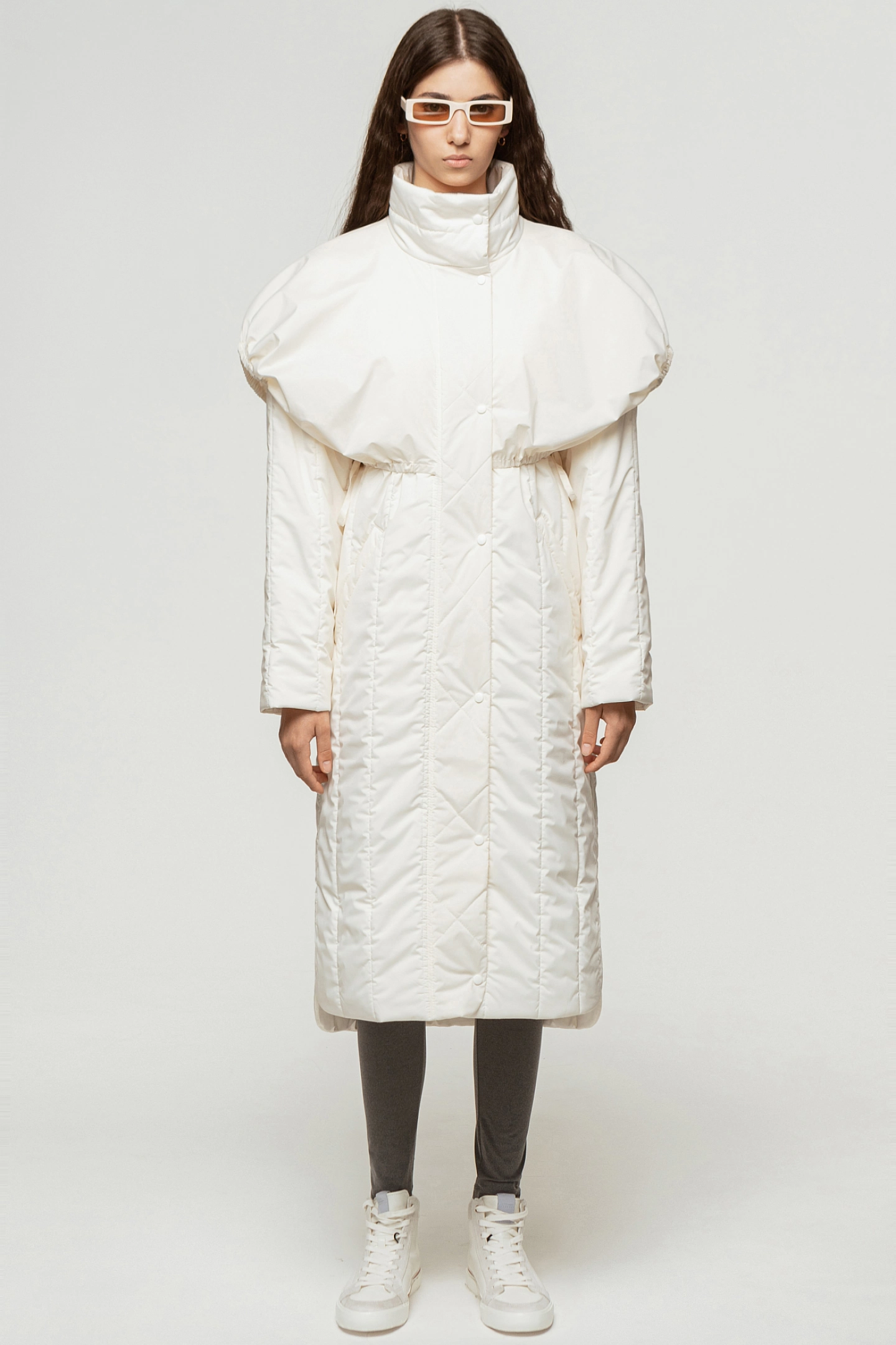 Quilted coat with vest