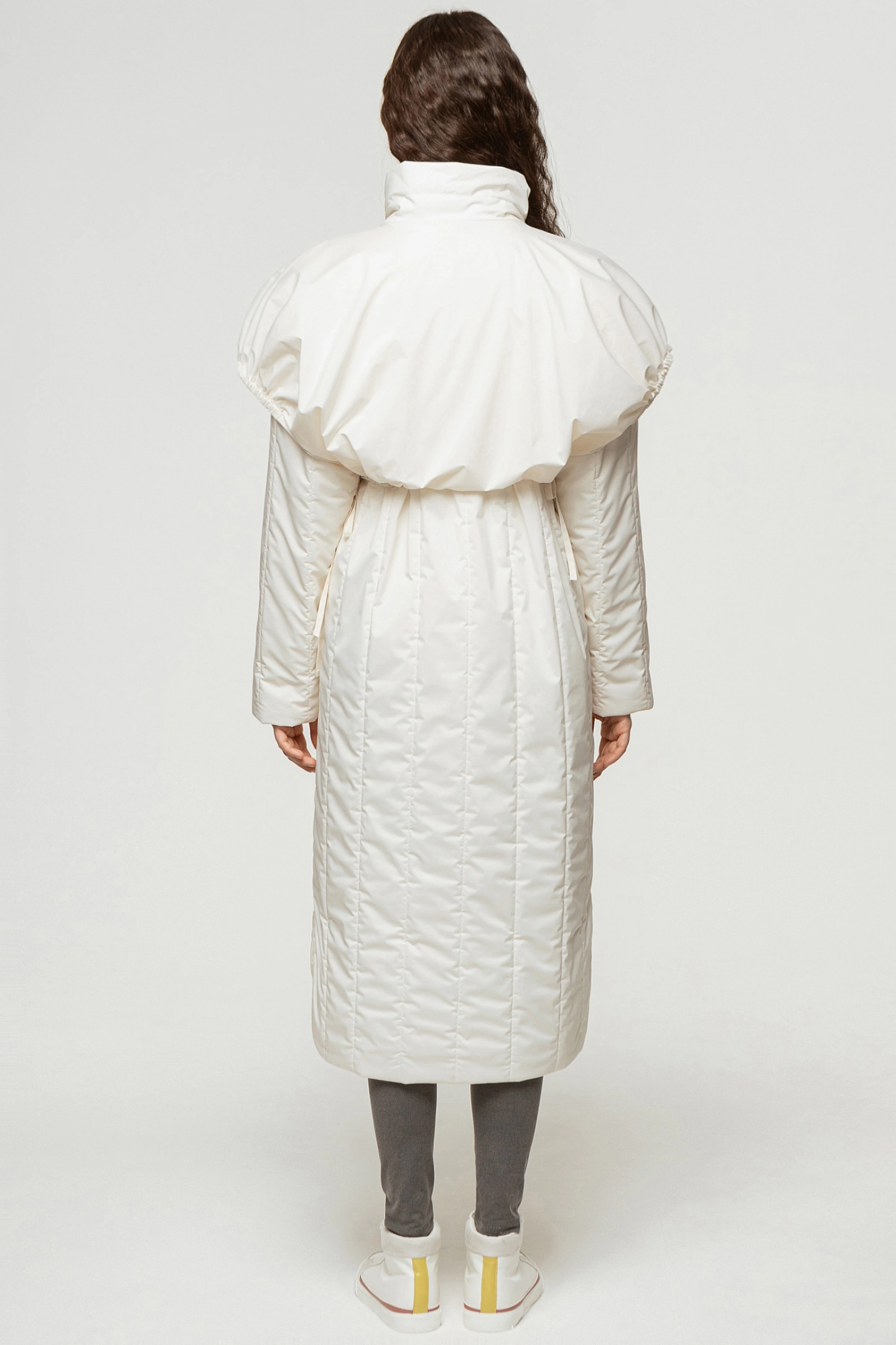 Quilted coat with vest