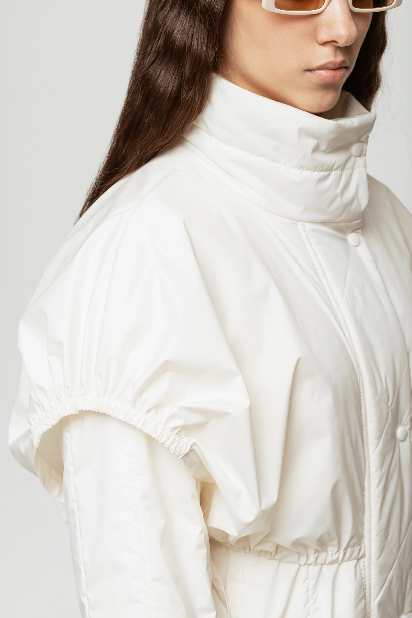 Quilted coat with vest