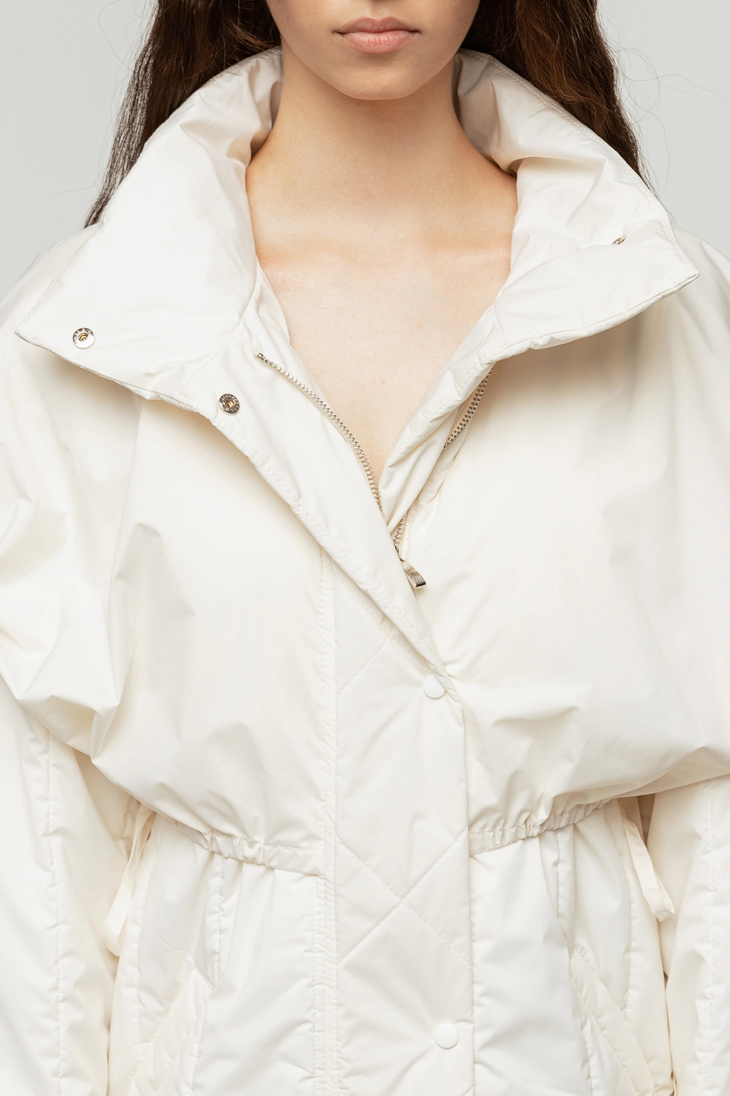 Quilted coat with vest