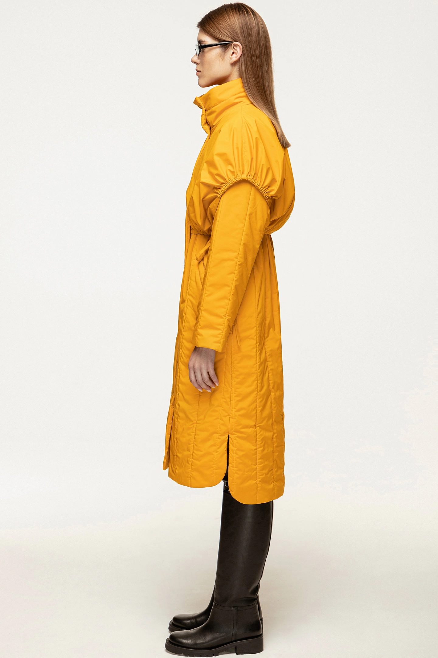 Пальто стёганое с жилетом