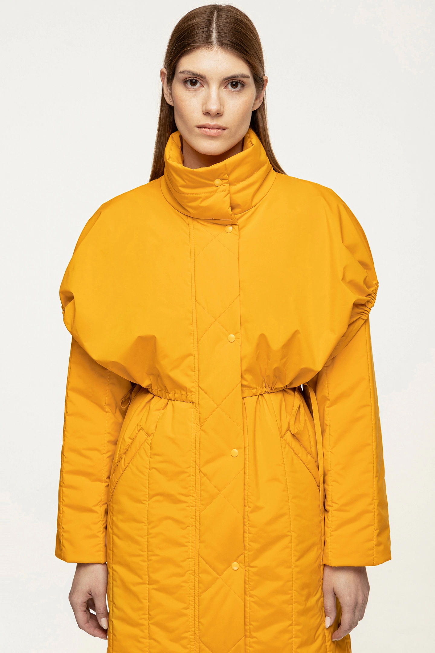 Пальто стёганое с жилетом