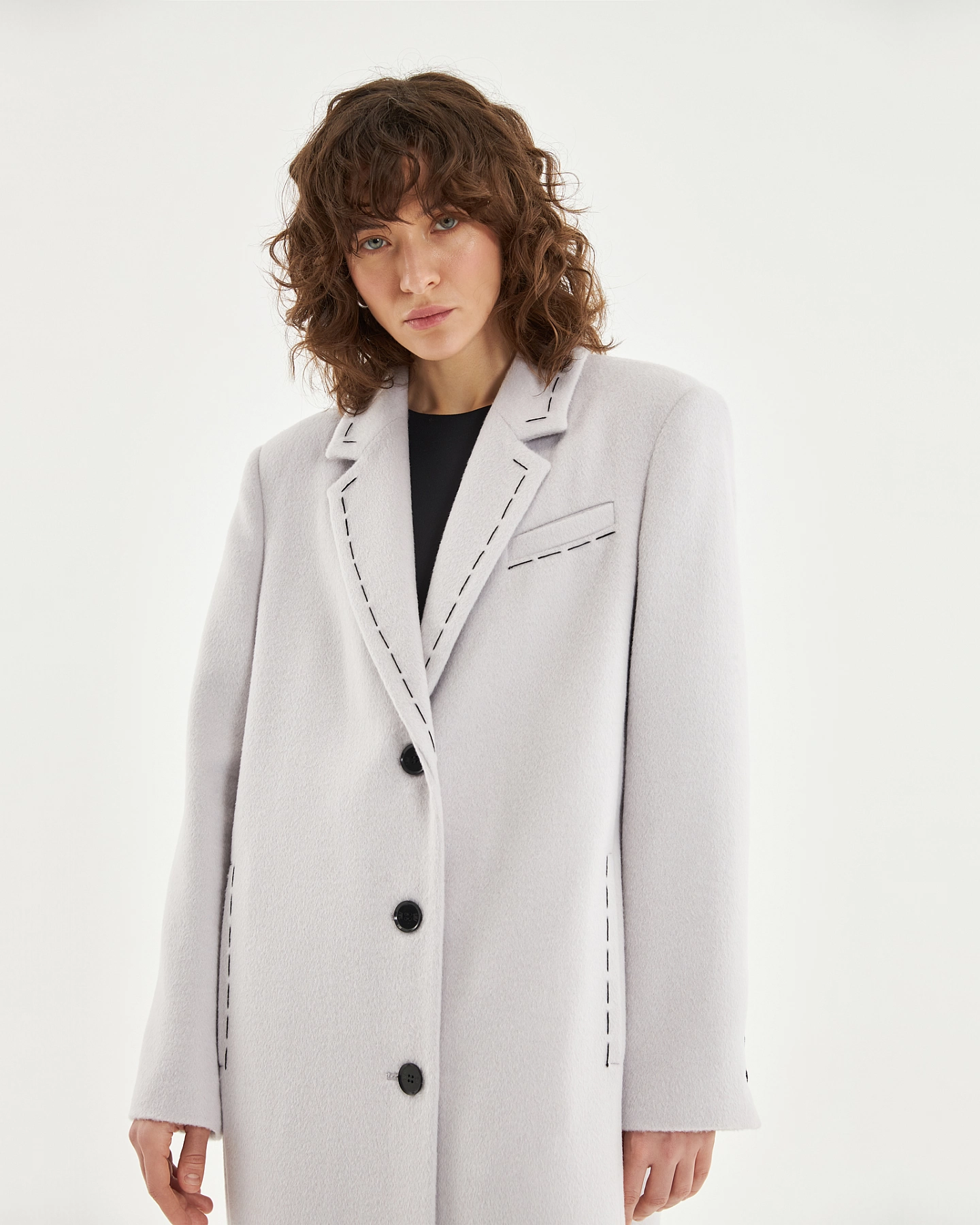 Пальто - блейзер с отделкой