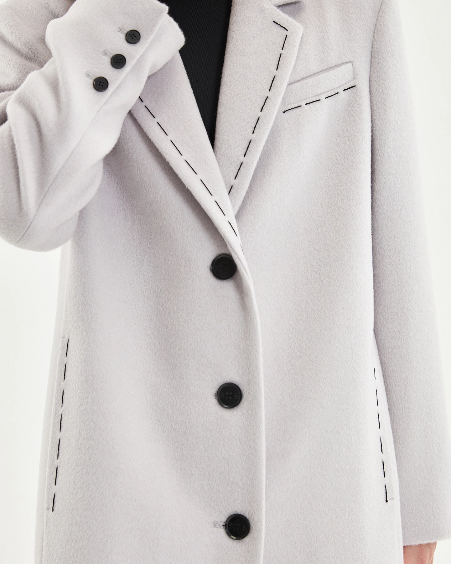 Пальто - блейзер с отделкой