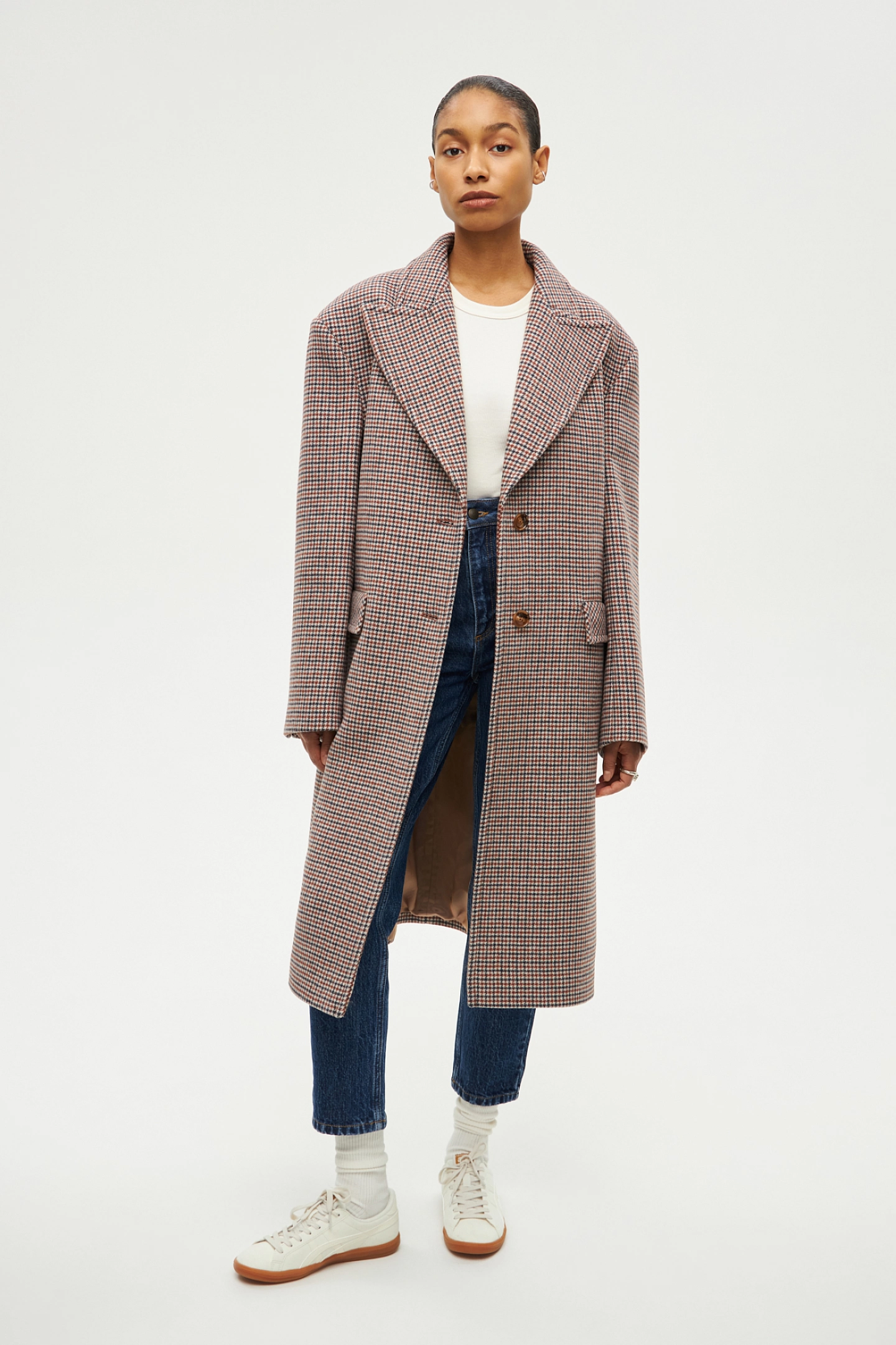Men's cut oversize coat